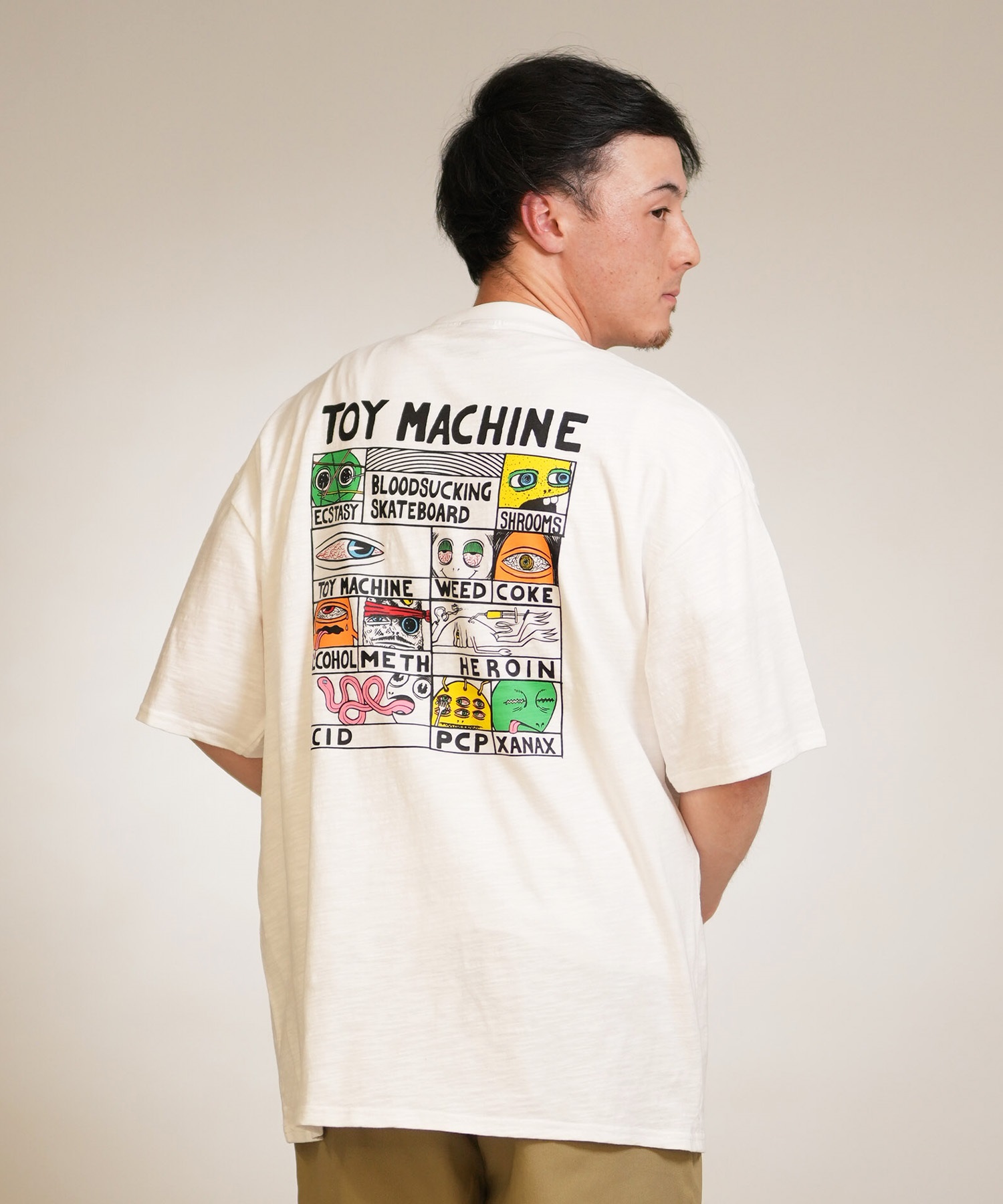 TOY MACHINE トイマシーン 半袖 Tシャツ メンズ バックプリント