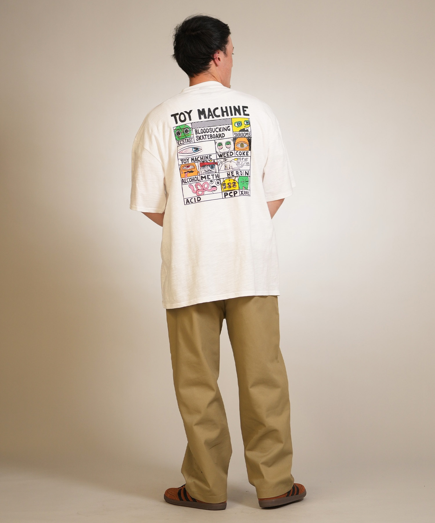 TOY MACHINE トイマシーン 半袖 Tシャツ メンズ バックプリント