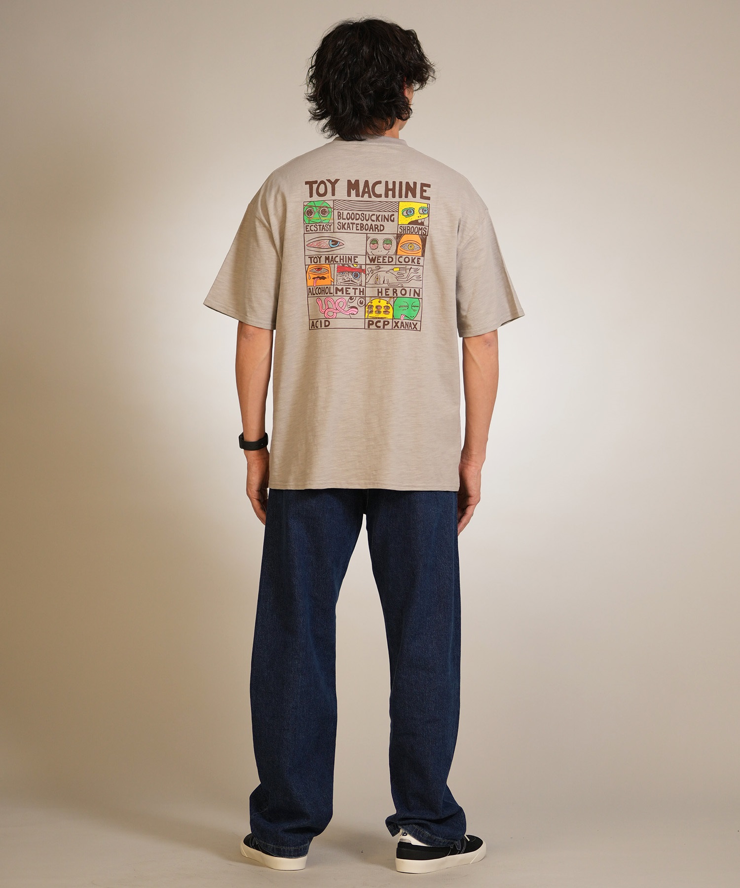 TOY MACHINE トイマシーン 半袖 Tシャツ メンズ バックプリント