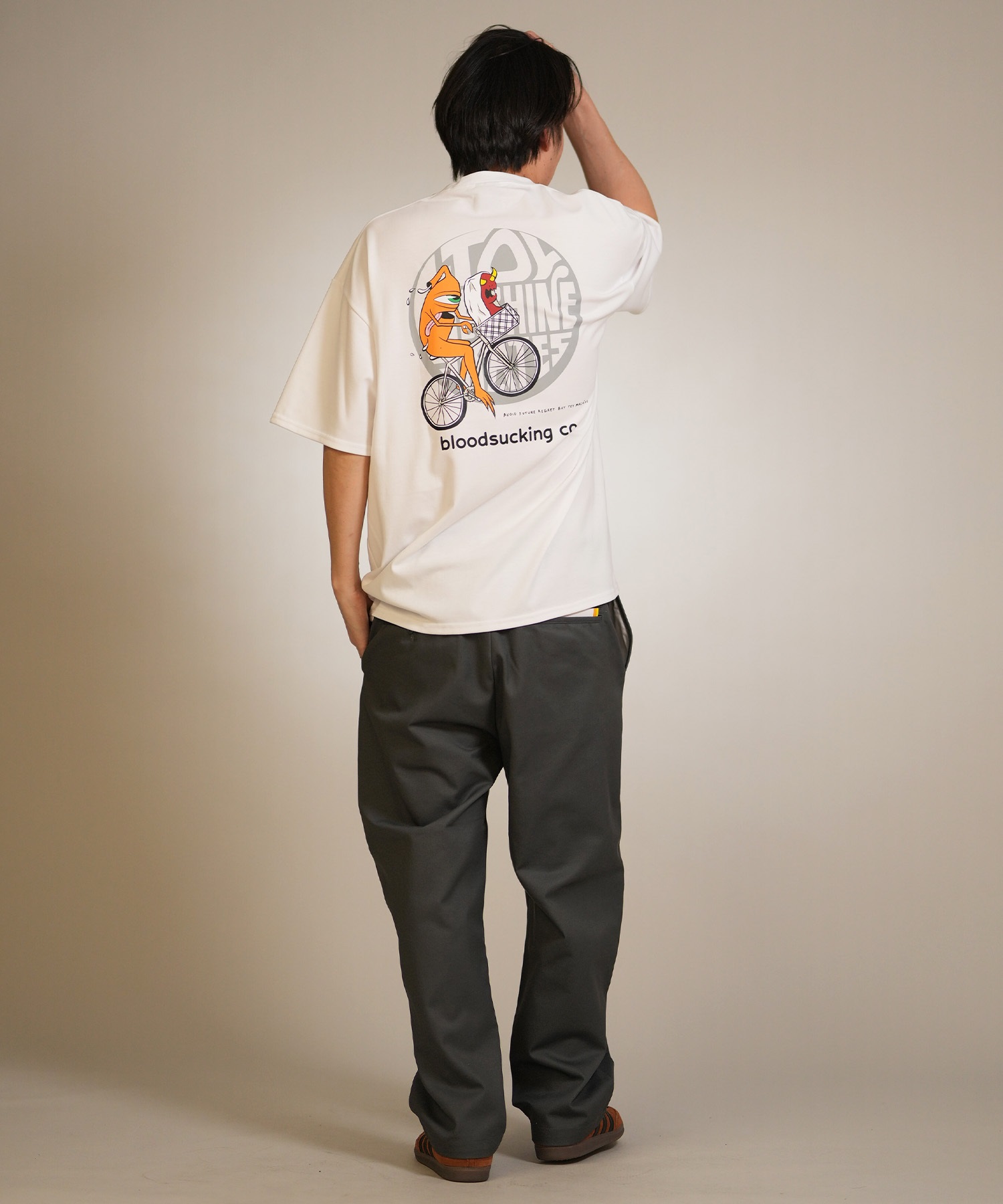 TOY MACHINE トイマシーン 半袖 Tシャツ メンズ バックプリント BIKE