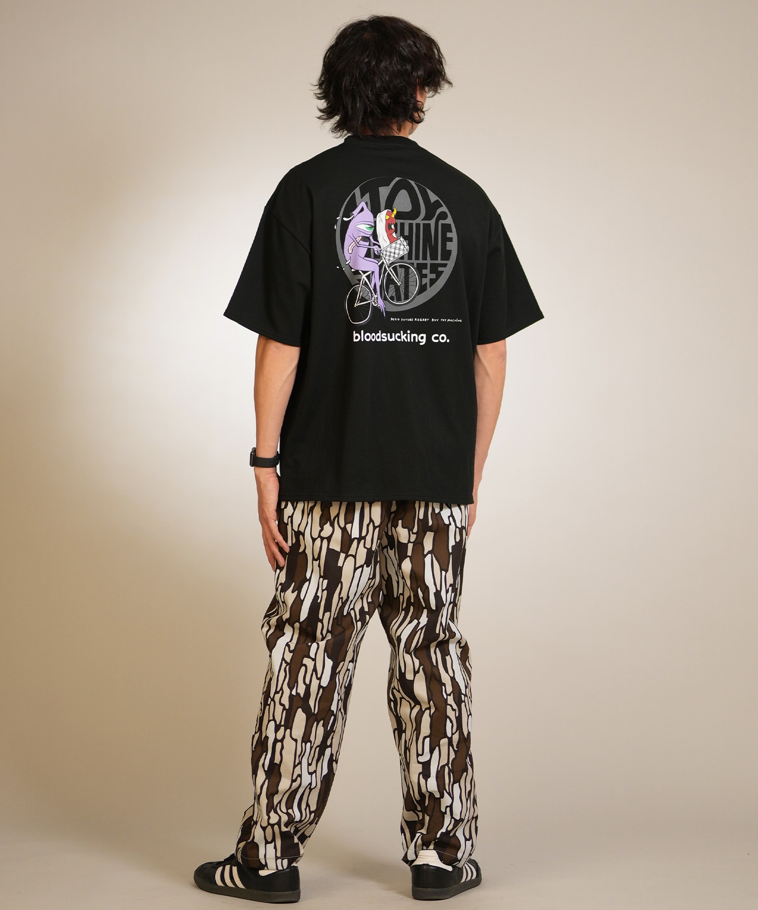 TOY MACHINE トイマシーン 半袖 Tシャツ メンズ バックプリント BIKE