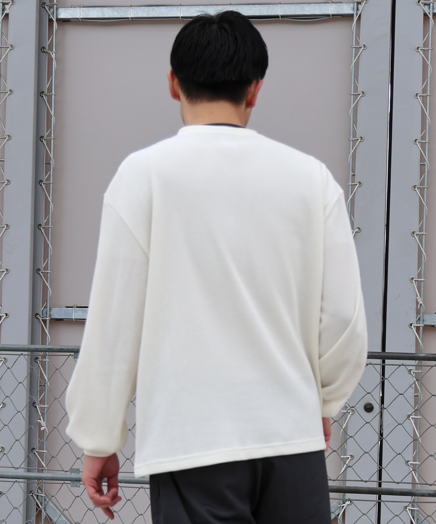 地ならし発動】90s J.CREW 巨人タグ ボーダー ヘンリーネック ロンT