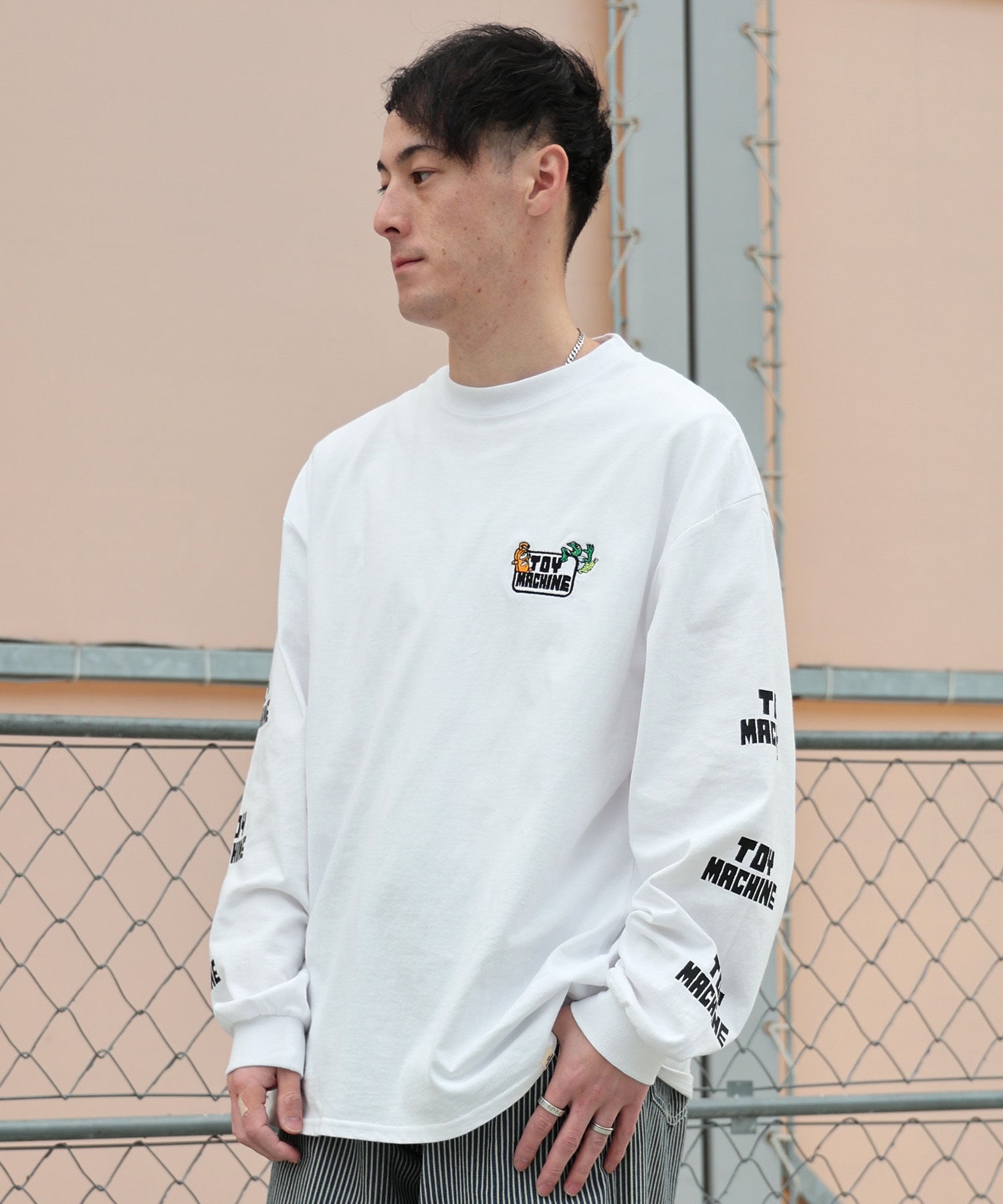 TOY MACHINE トイマシーン 長袖 Tシャツ ロンT メンズ バックプリント