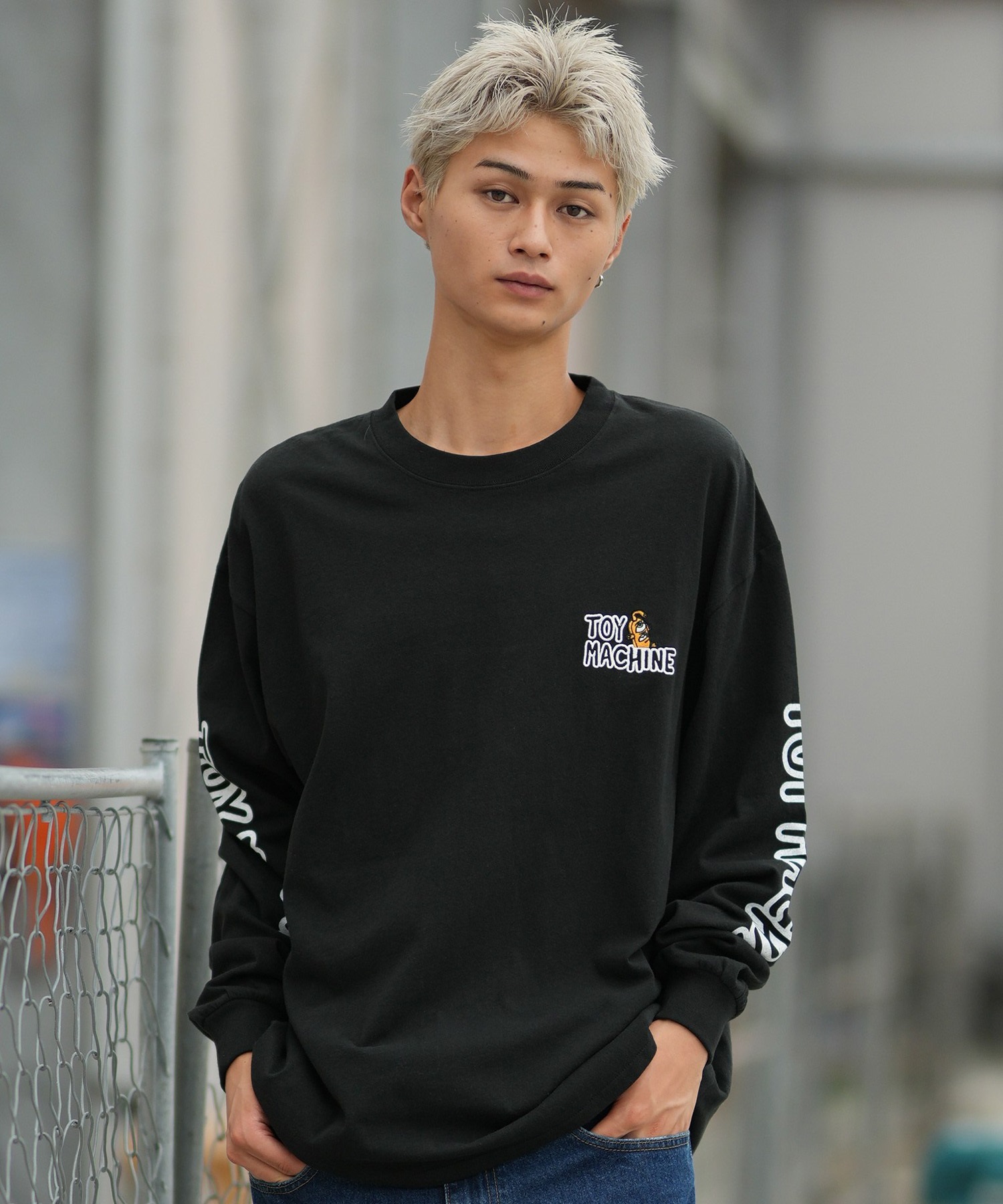 TOY MACHINE トイマシーン 長袖 Tシャツ ロンT メンズ オーバーサイズ