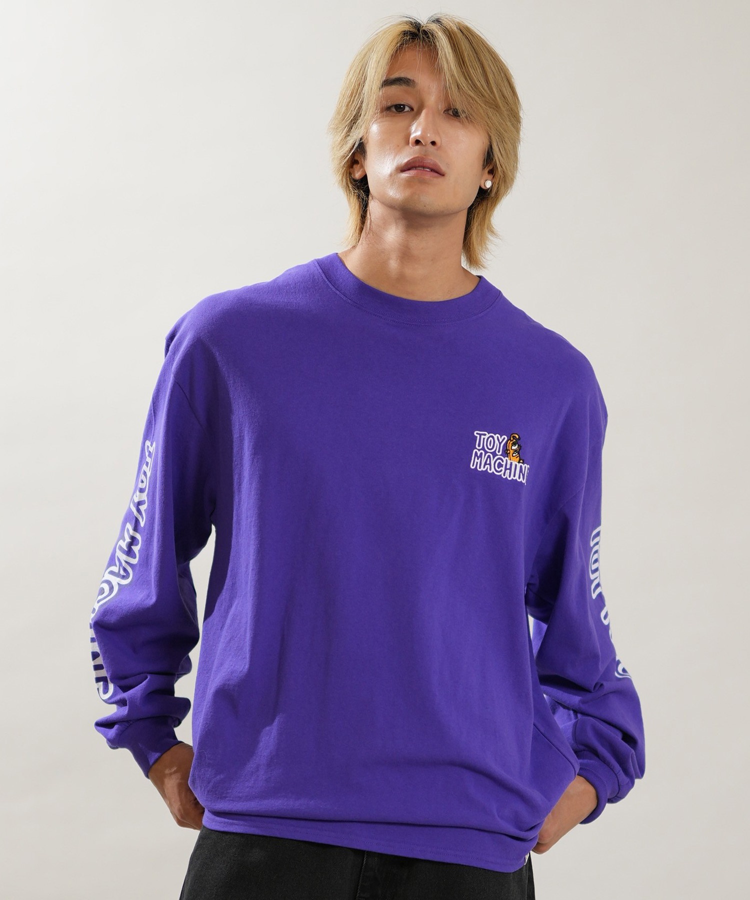 TOY MACHINE トイマシーン 長袖 Tシャツ ロンT メンズ オーバーサイズ
