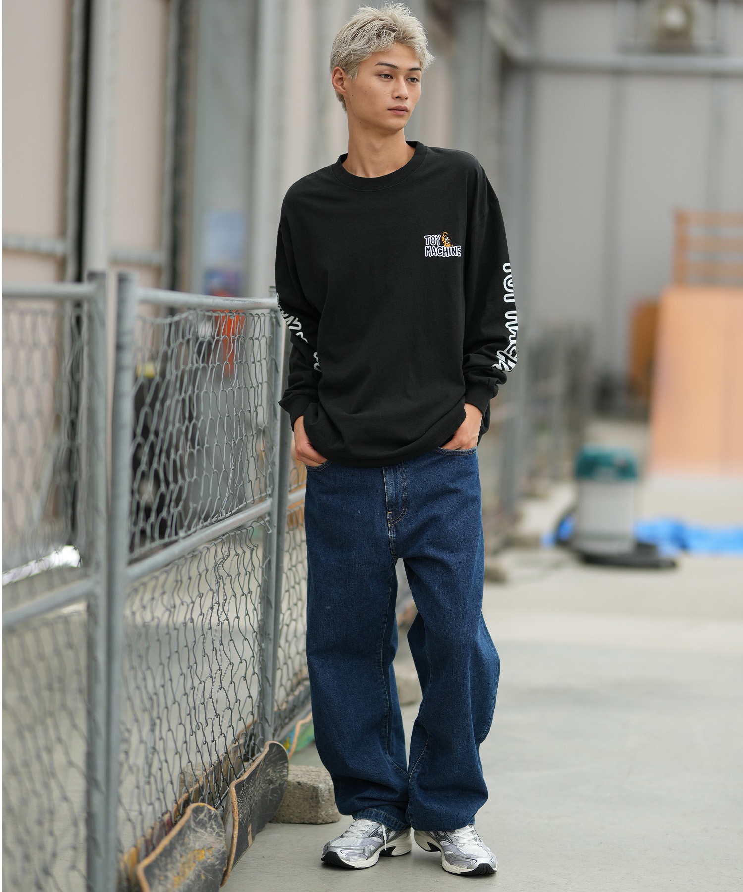 TOY MACHINE トイマシーン 長袖 Tシャツ ロンT メンズ オーバーサイズ
