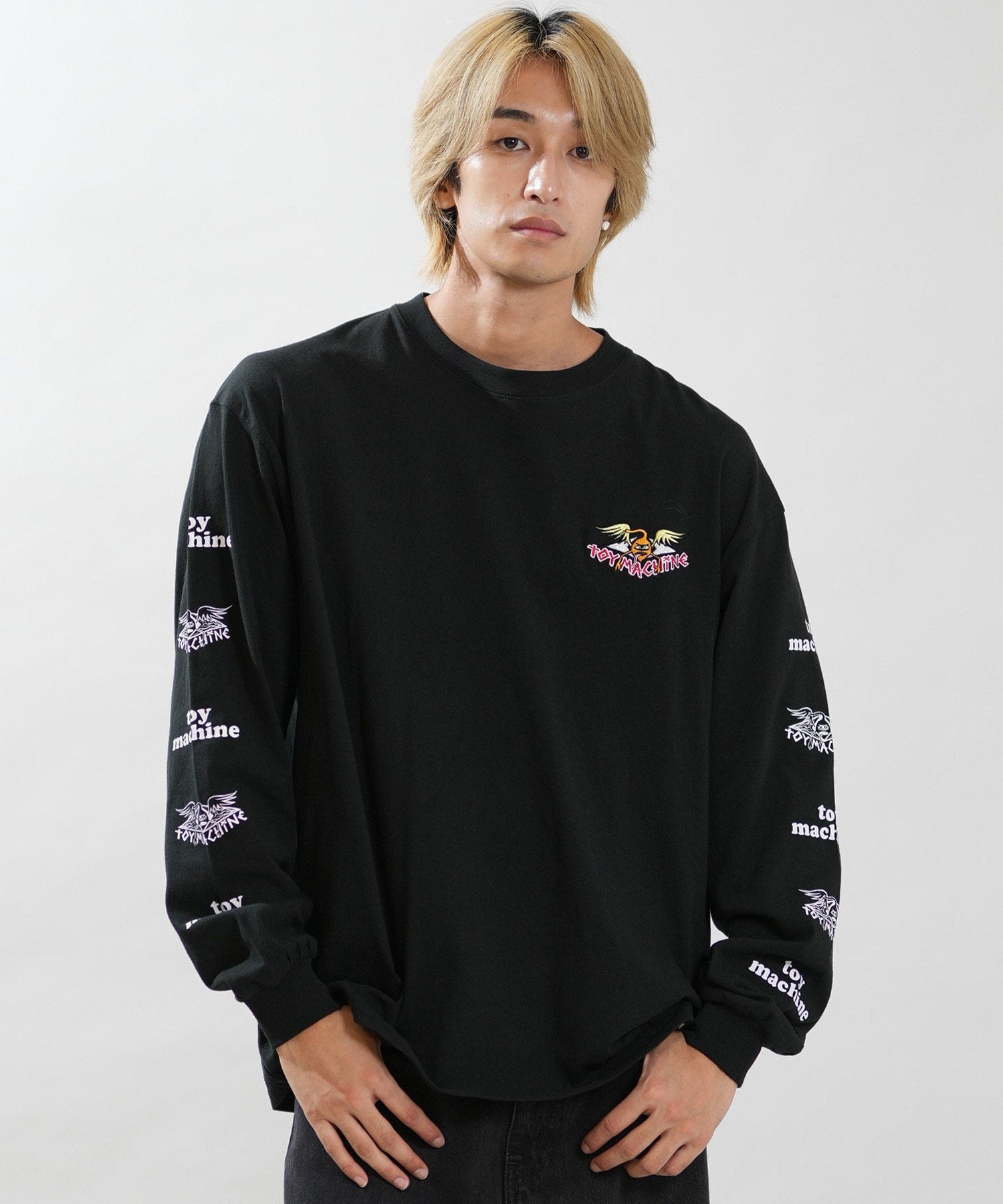 TOY MACHINE トイマシーン 長袖 Tシャツ ロンT メンズ オーバーサイズ