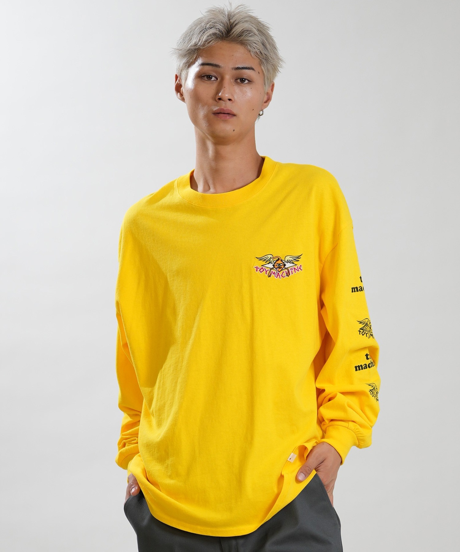 TOY MACHINE トイマシーン 長袖 Tシャツ ロンT メンズ オーバーサイズ