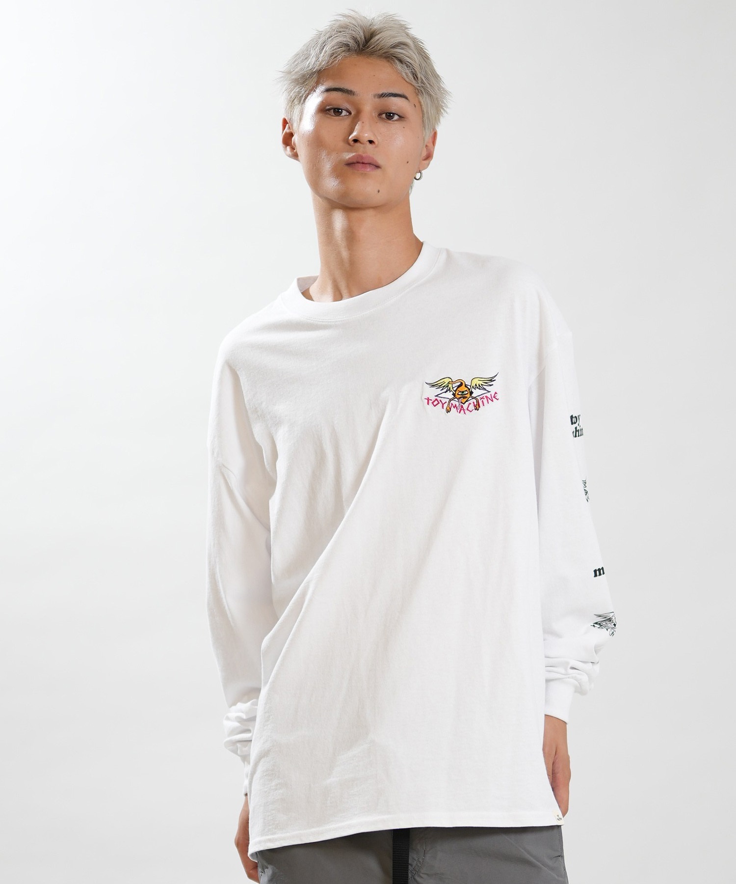 TOY MACHINE トイマシーン 長袖 Tシャツ ロンT メンズ オーバーサイズ