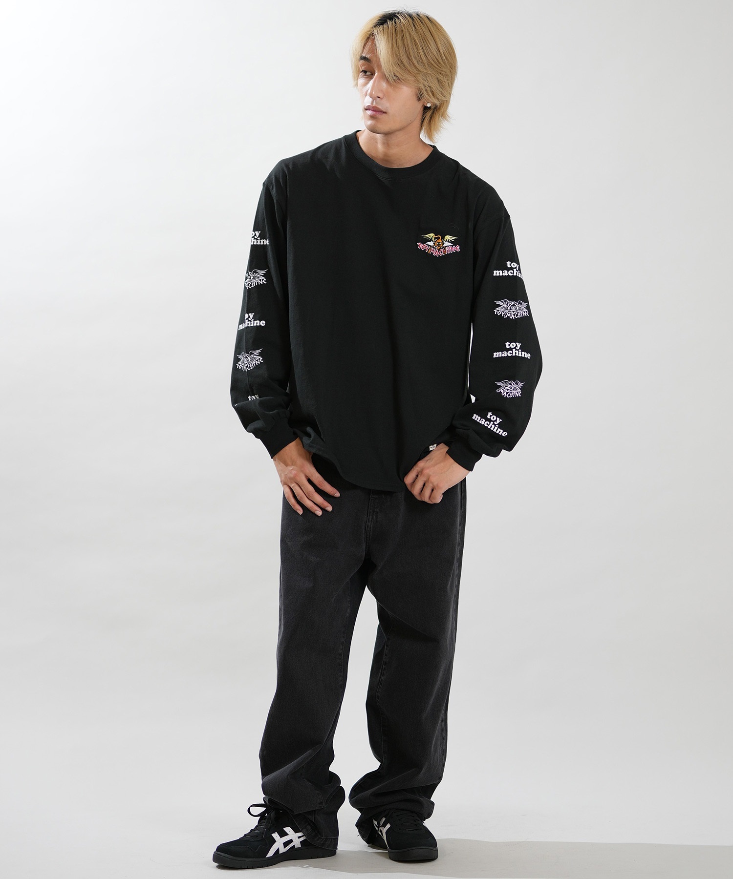 TOY MACHINE トイマシーン 長袖 Tシャツ ロンT メンズ オーバーサイズ