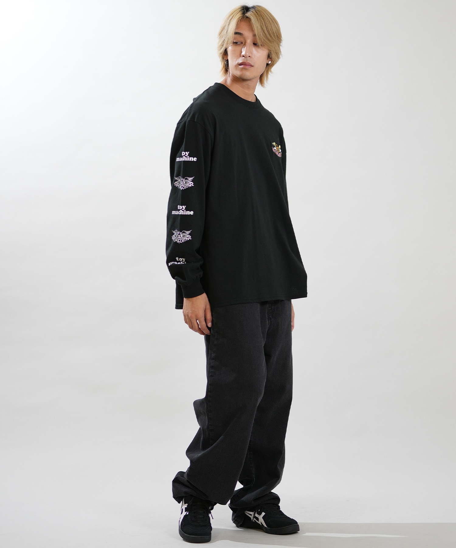 TOY MACHINE トイマシーン 長袖 Tシャツ ロンT メンズ オーバーサイズ