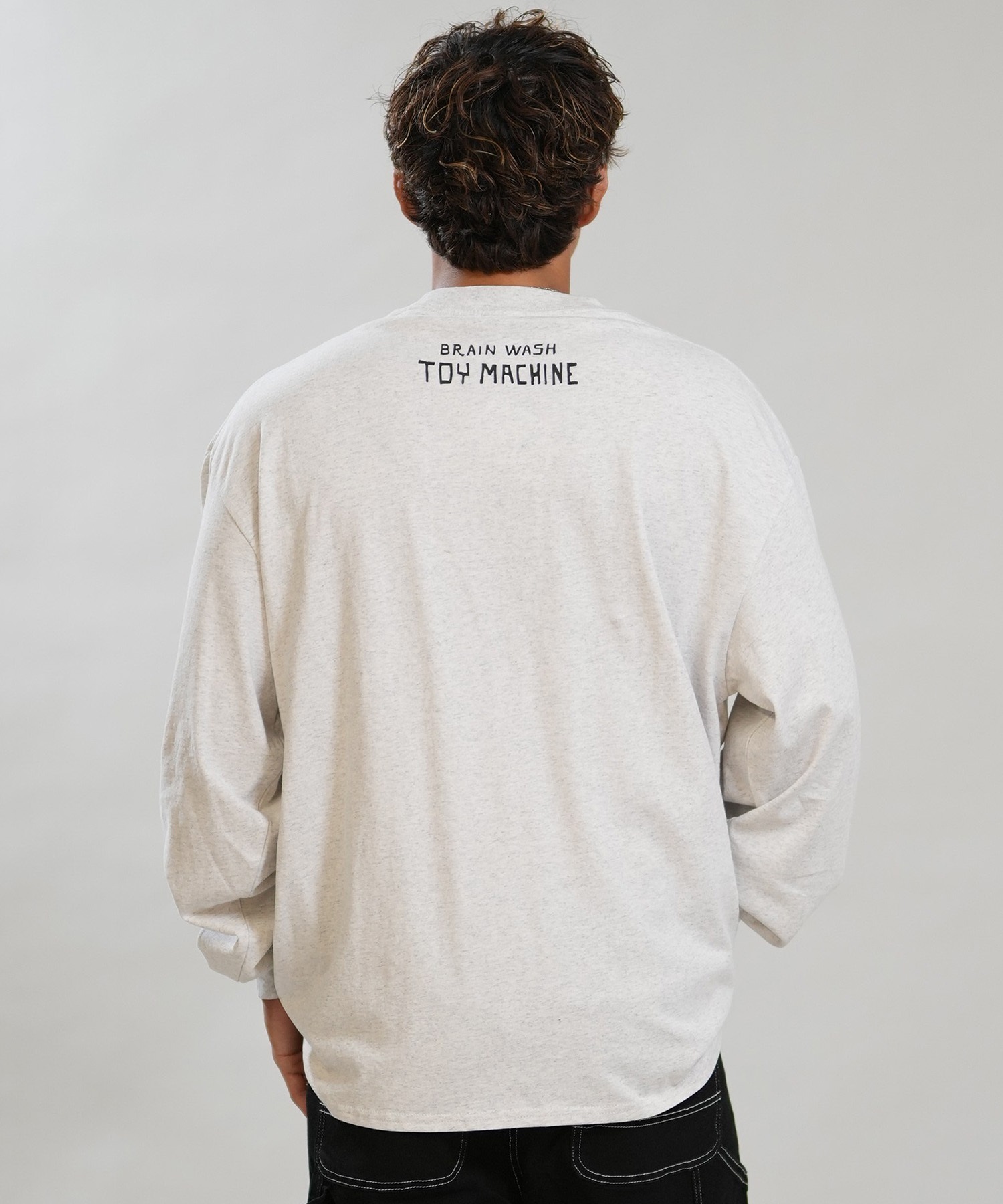 TOY MACHINE トイマシーン 長袖 Tシャツ ロンT メンズ ロゴ フロント