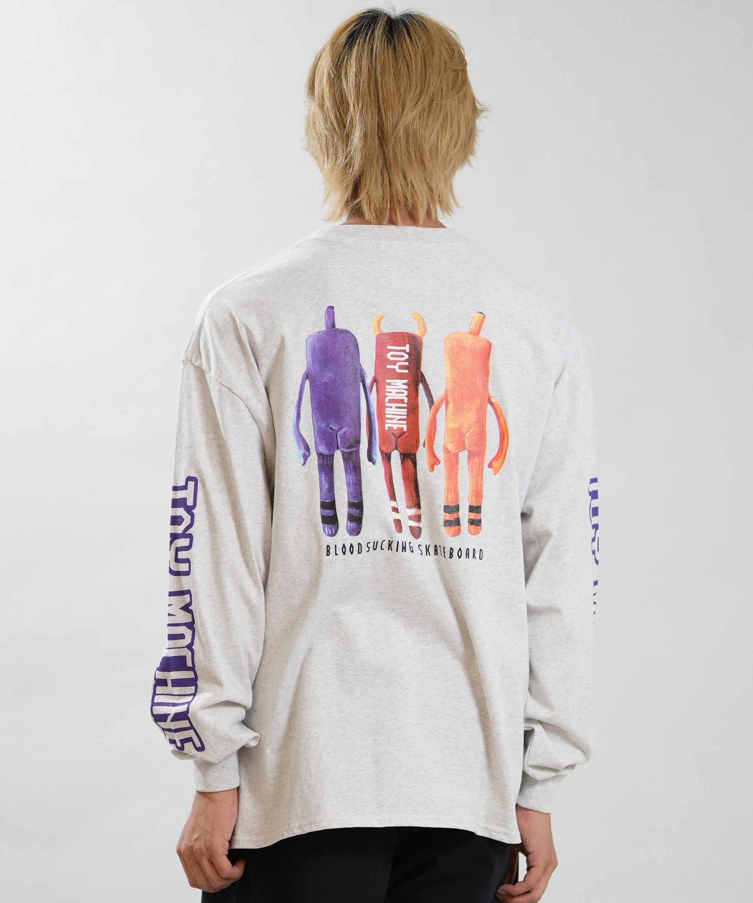 TOY MACHINE トイマシーン 長袖 Tシャツ ロンT メンズ オーバーサイズ