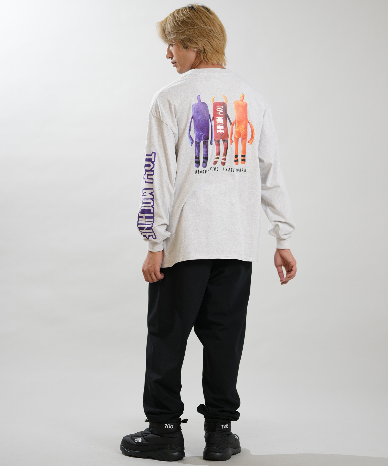 TOY MACHINE トイマシーン 長袖 Tシャツ ロンT メンズ オーバーサイズ