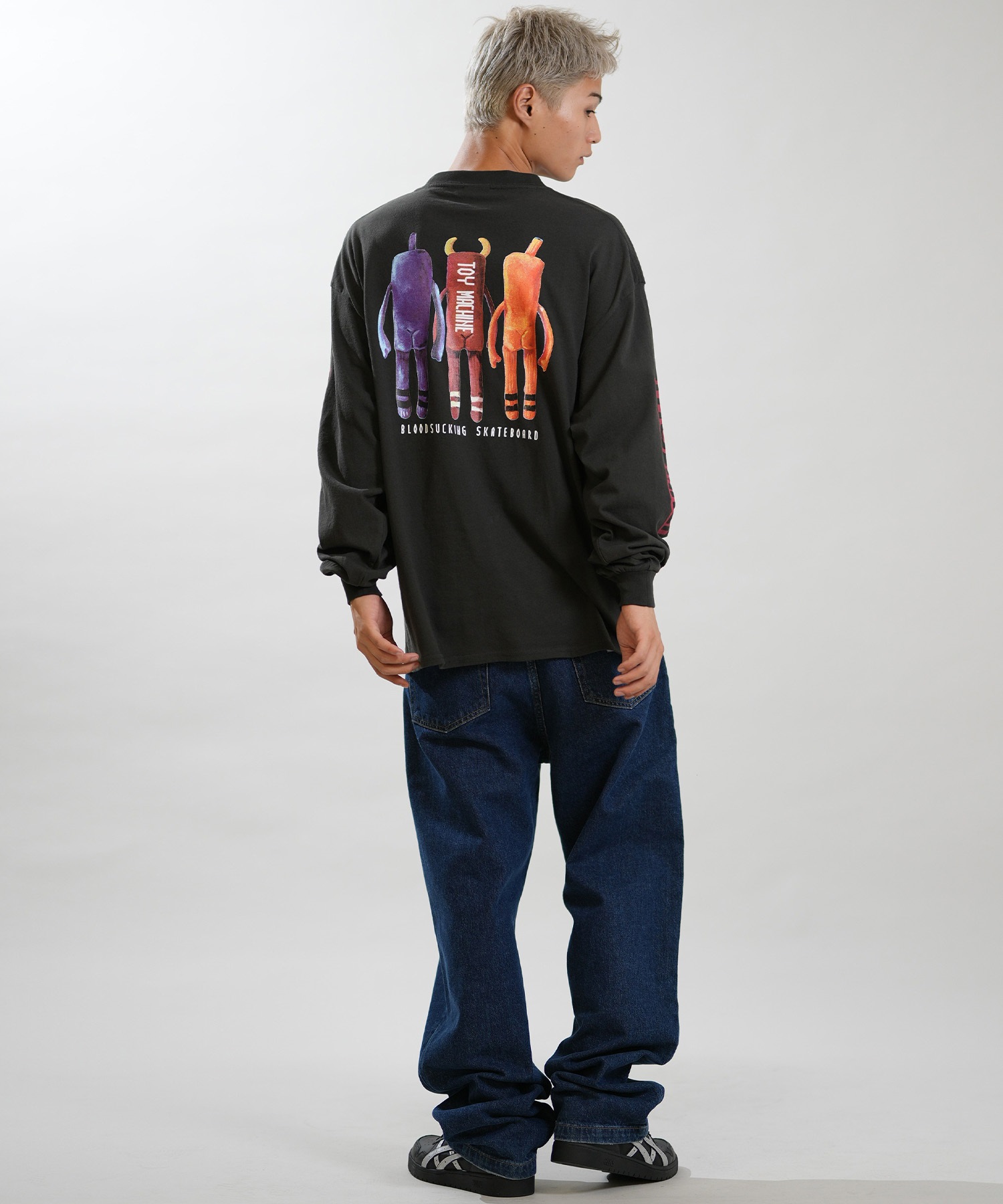 TOY MACHINE トイマシーン 長袖 Tシャツ ロンT メンズ オーバーサイズ