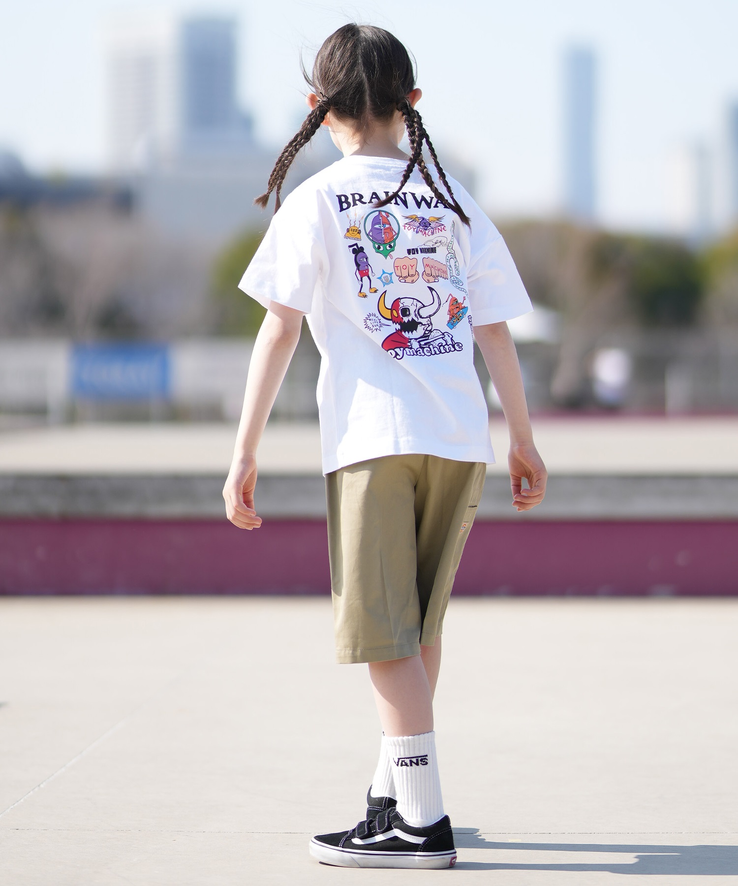 TOY MACHINE トイマシーン 半袖 Tシャツ キッズ ジュニア バック