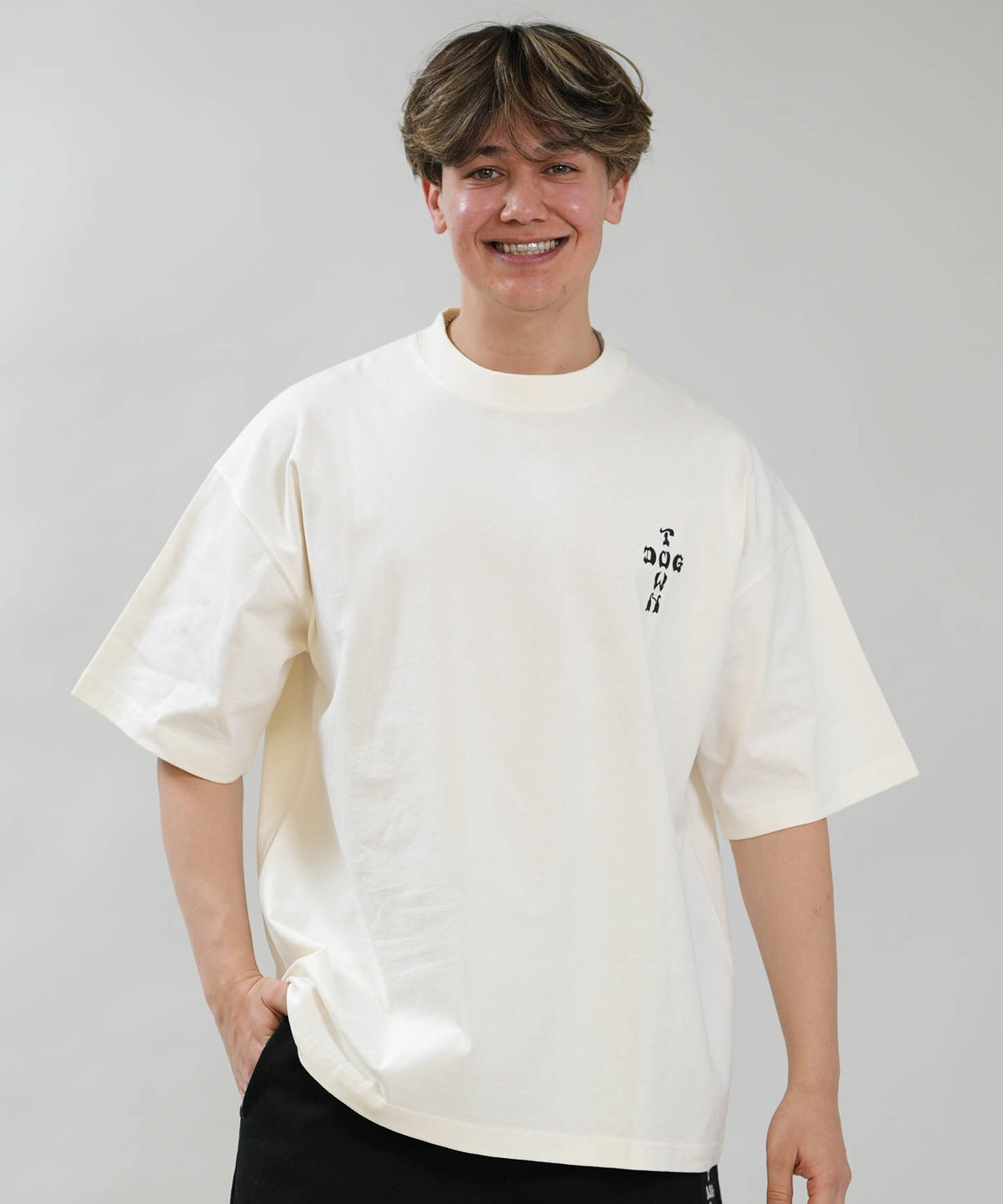 DOGTOWN ドッグタウン 半袖 Tシャツ メンズ バックプリント 古着風