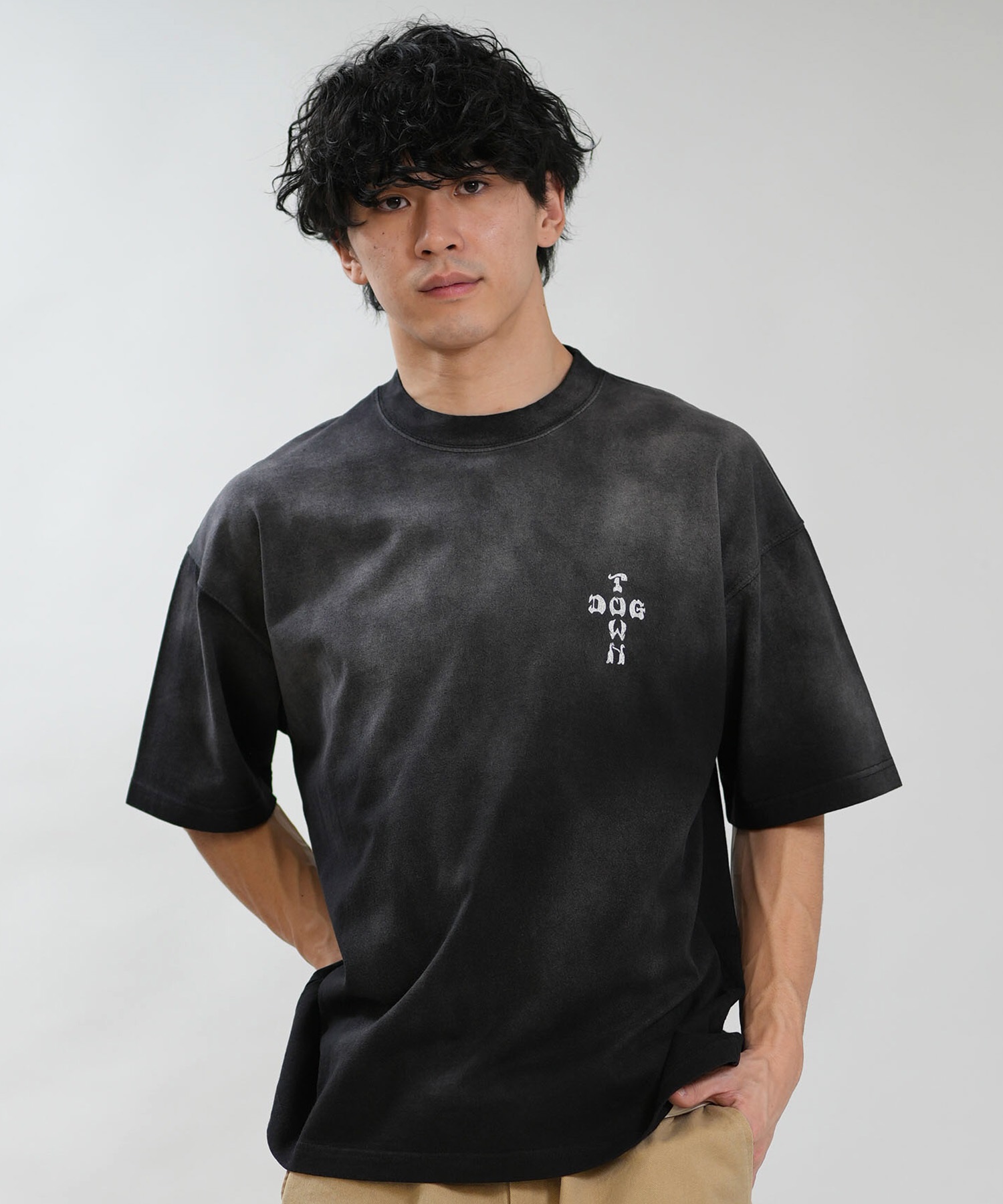 DOGTOWN ドッグタウン 半袖 Tシャツ メンズ バックプリント 古着風