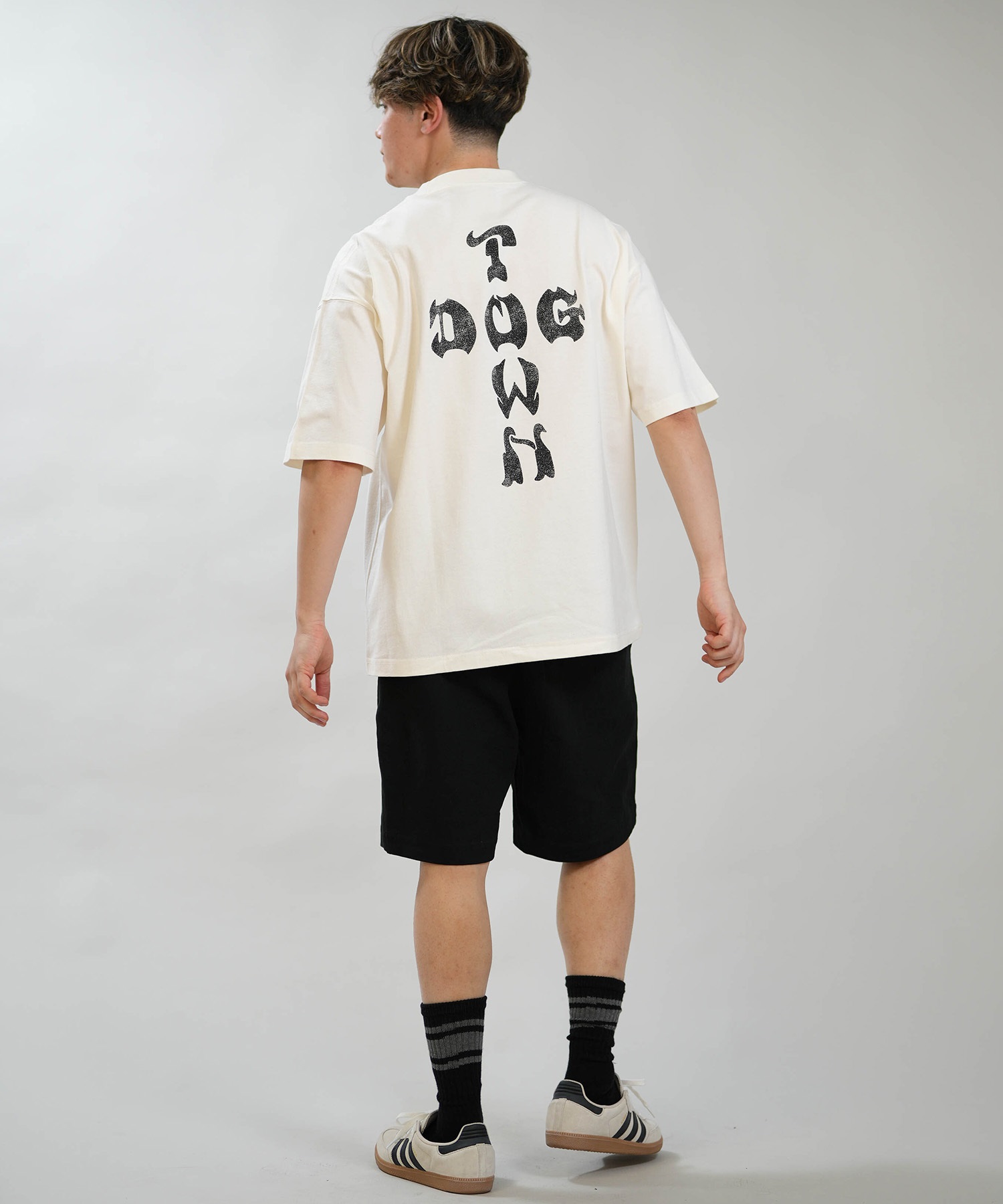 DOGTOWN ドッグタウン 半袖 Tシャツ メンズ バックプリント 古着風
