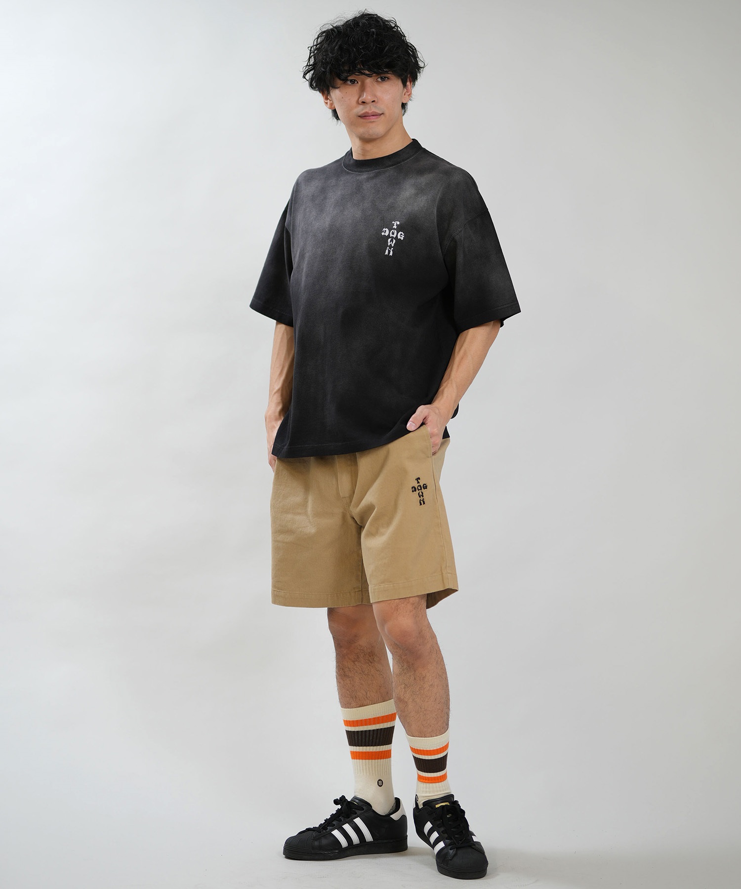 DOGTOWN ドッグタウン 半袖 Tシャツ メンズ バックプリント 古着風
