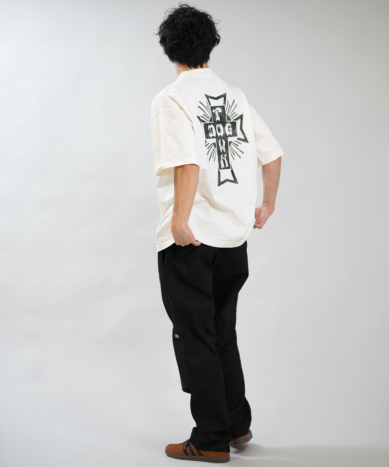 DOGTOWN ドッグタウン 半袖 Tシャツ メンズ バックプリント 古着風