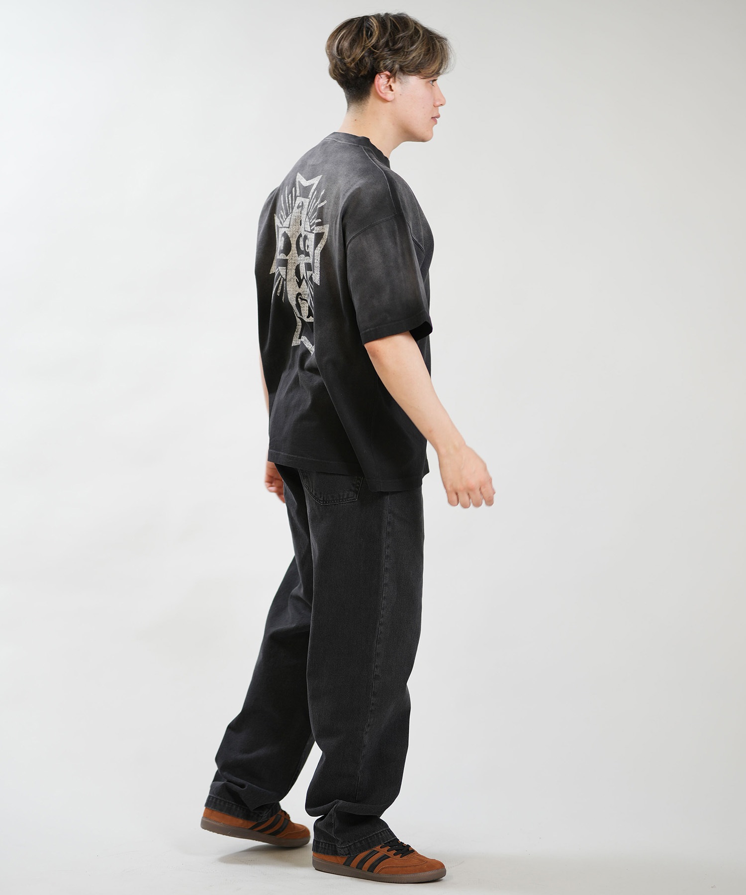 DOGTOWN ドッグタウン 半袖 Tシャツ メンズ バックプリント 古着風