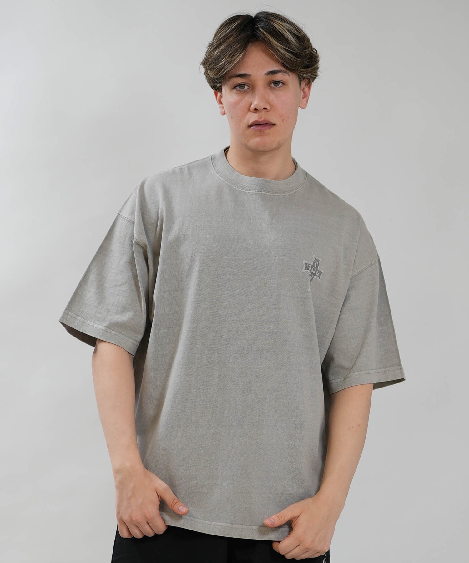 グレー 長袖 Tシャツ ドッグタウン　希少　スケート　90s DOGTOWN ドッグタウン 半袖 Tシャツ メンズ バックプリント 古着風