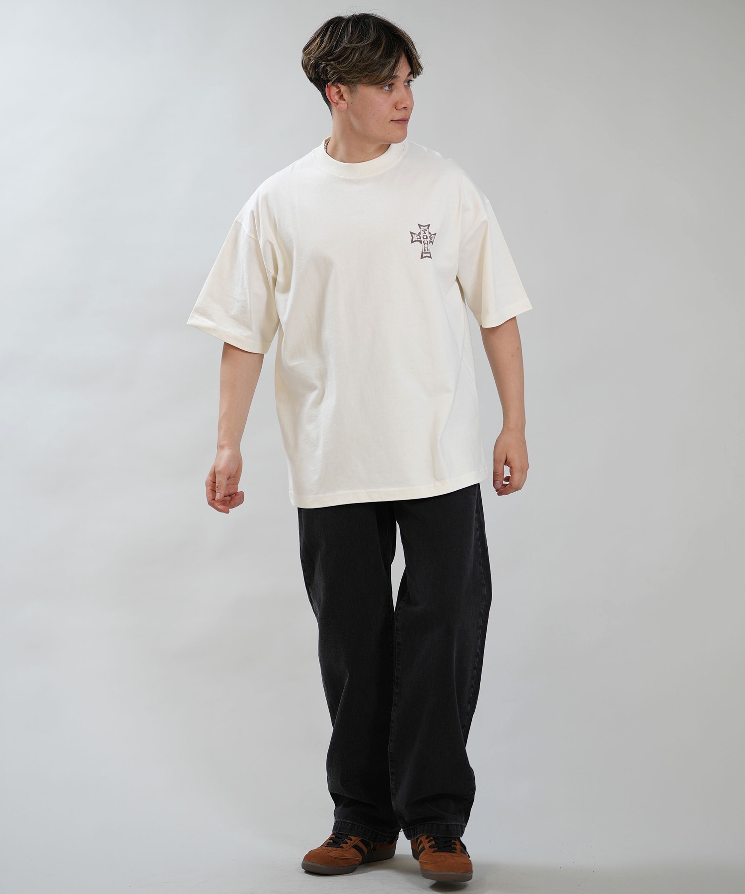 DOGTOWN ドッグタウン 半袖 Tシャツ メンズ バックプリント 古着風