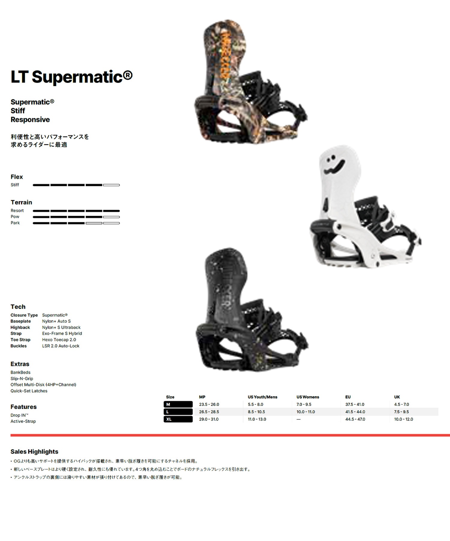 NIDECKER ナイデッカー エルティースーパーマティック LT SUPERMATIC