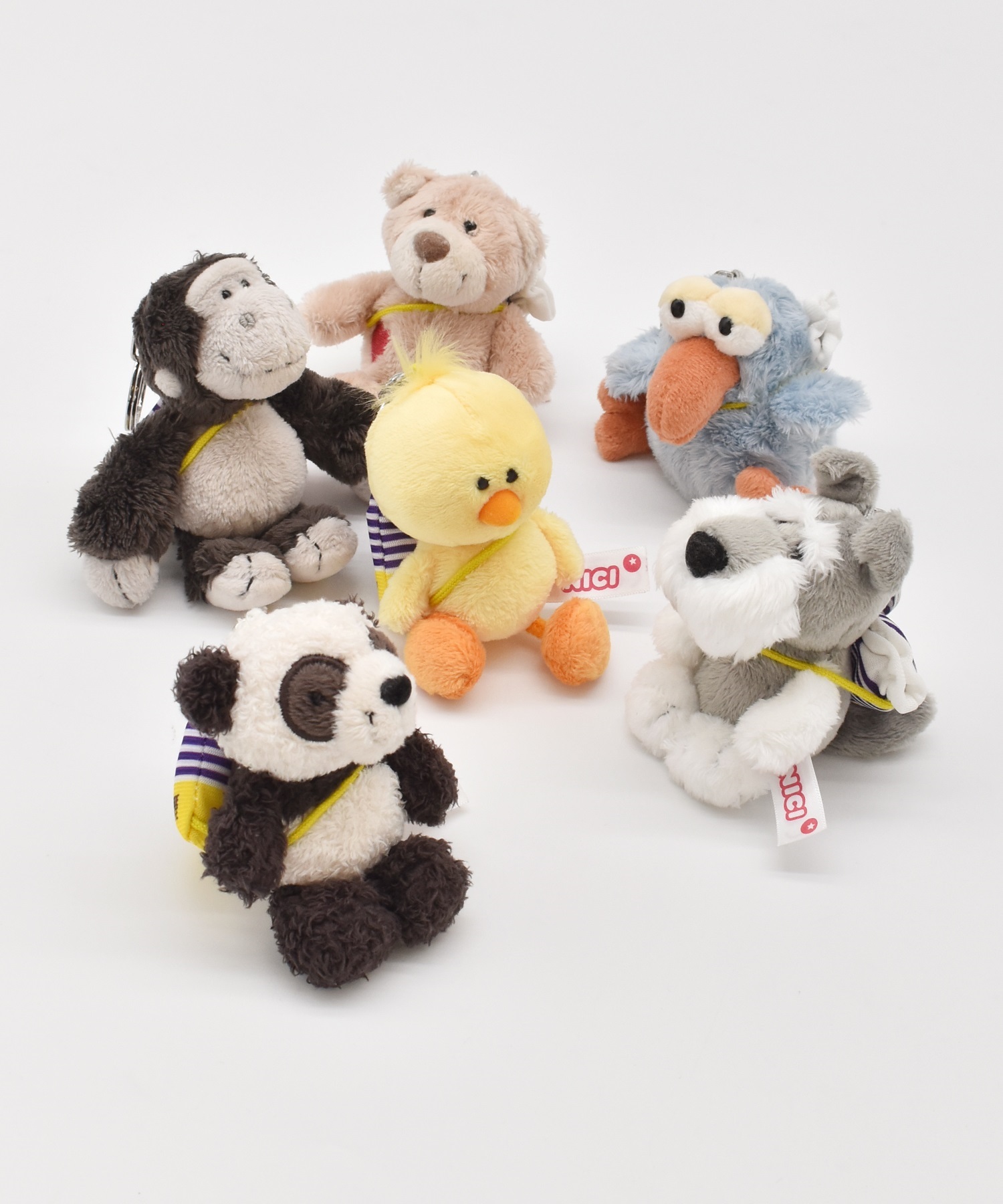 NICI ニキ キーホルダー キーリング ゴリラ ムラサキスポーツショッパー 92297(Gorilla-ONE)