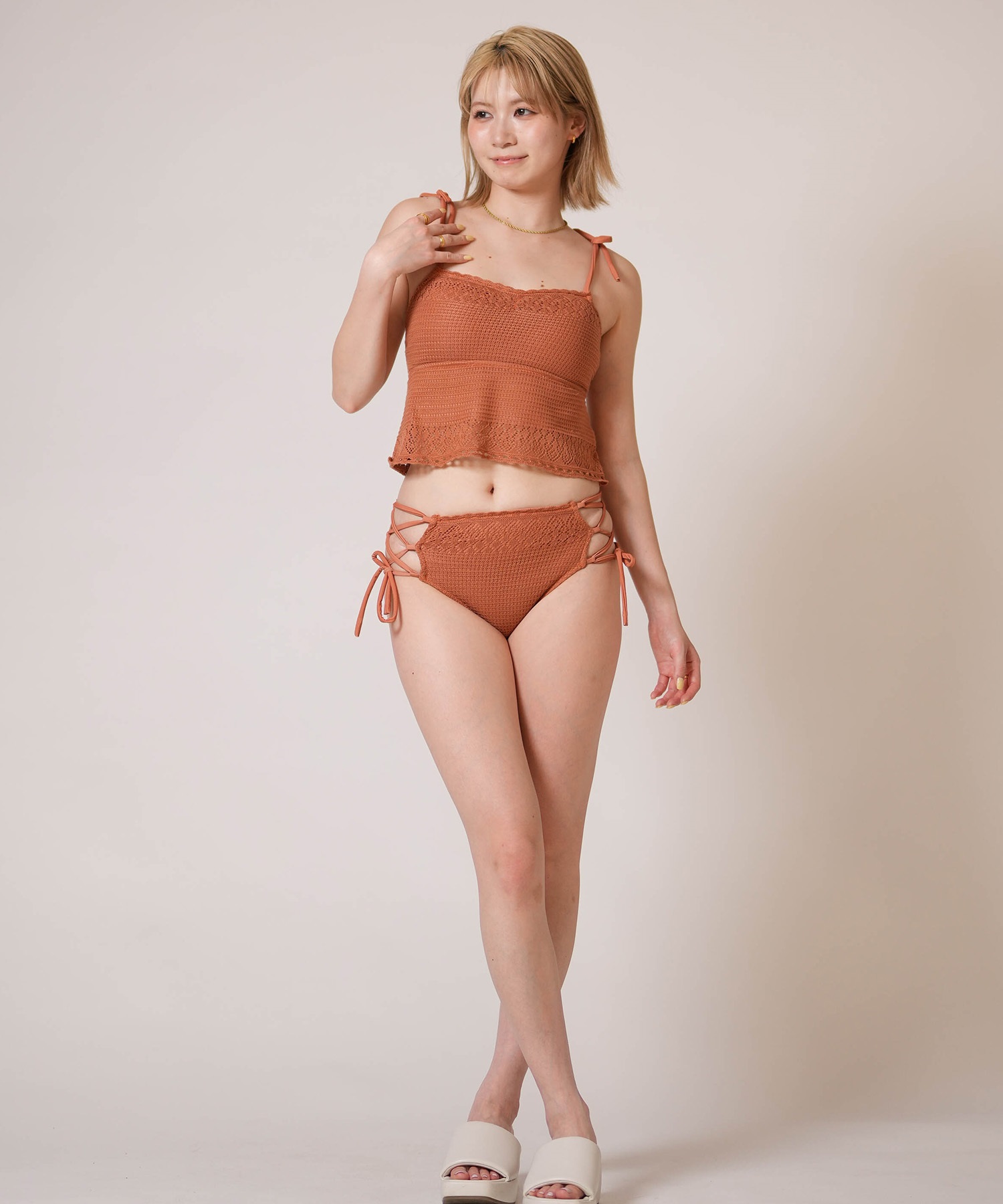 Beach Queen ビーチクイーン 水着 ビキニ レディース ニット クロシェ