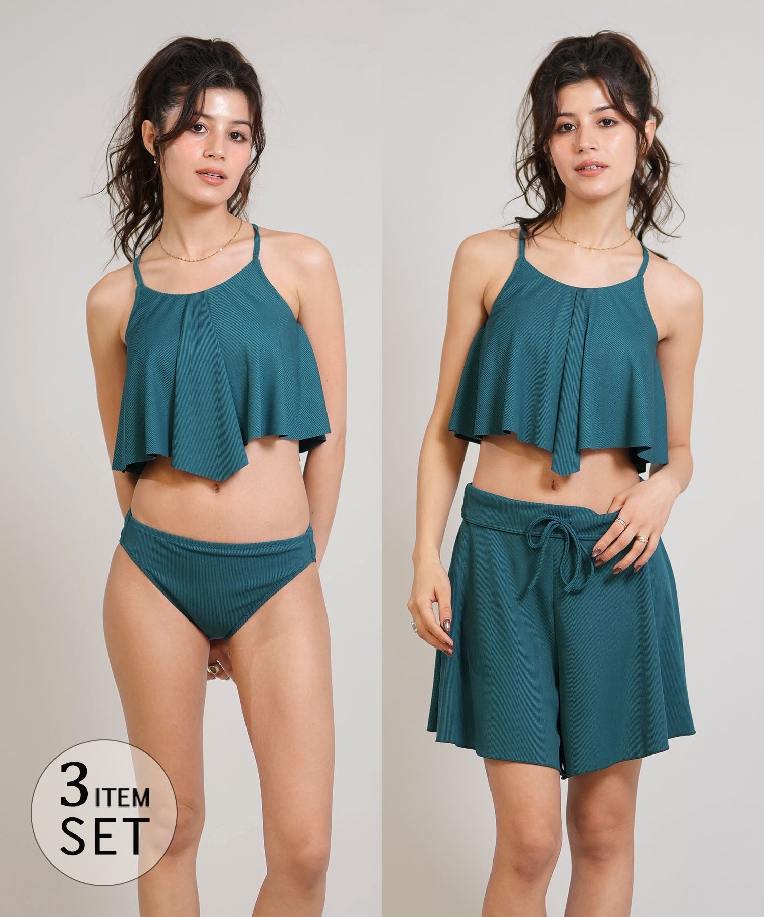 Beach Queen ビーチクイーン 水着 セット ビキニ レディース 3点セット