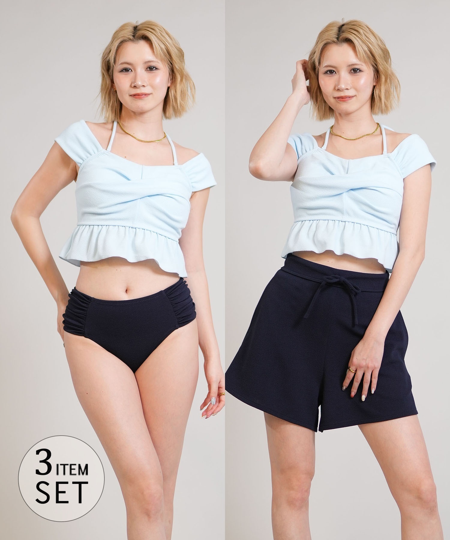 Beach Queen ビーチクイーン 水着 セット ビキニ レディース 3点セット