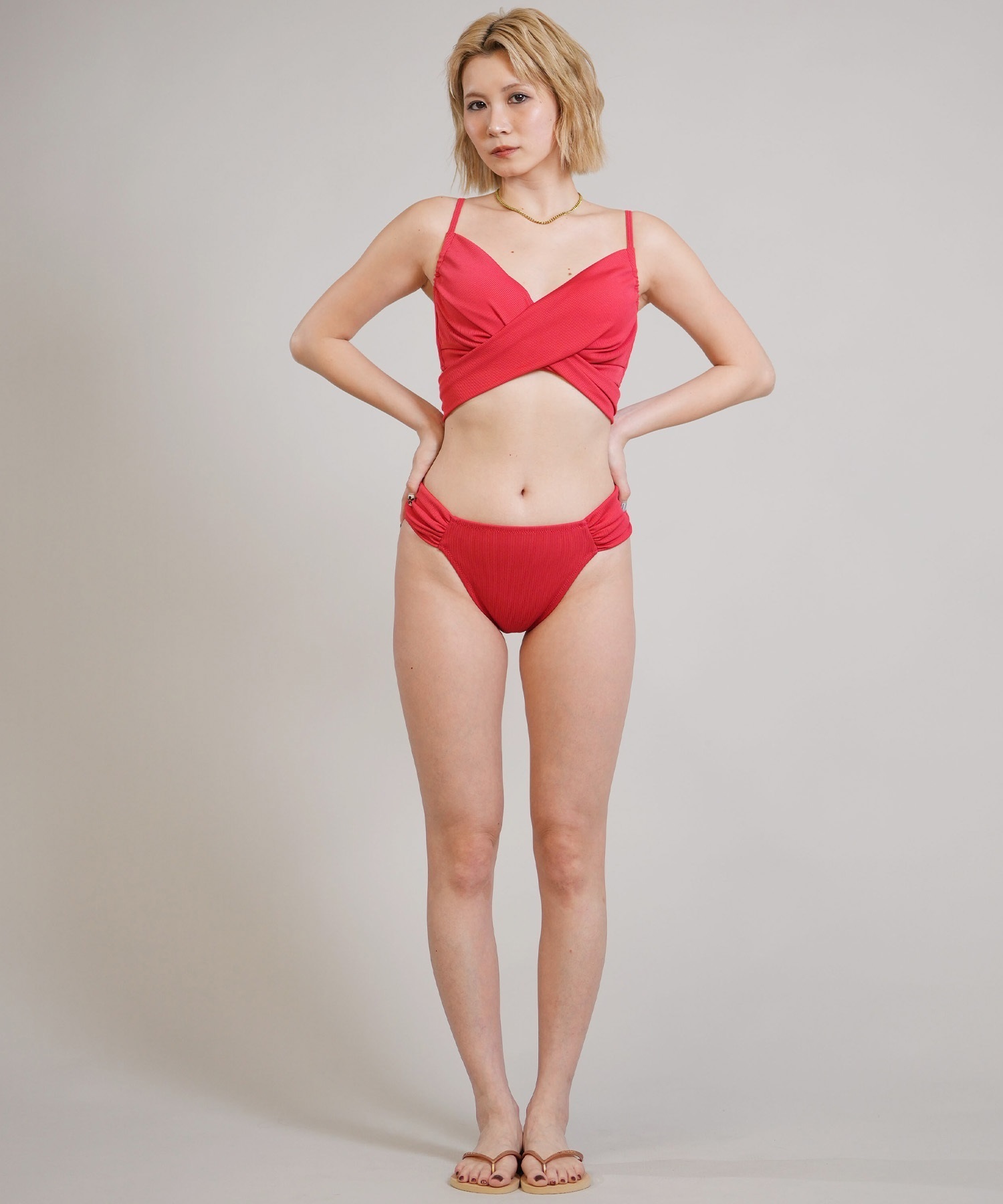 Beach Queen ビーチクイーン 水着 ビキニ レディース リブ クロッシー