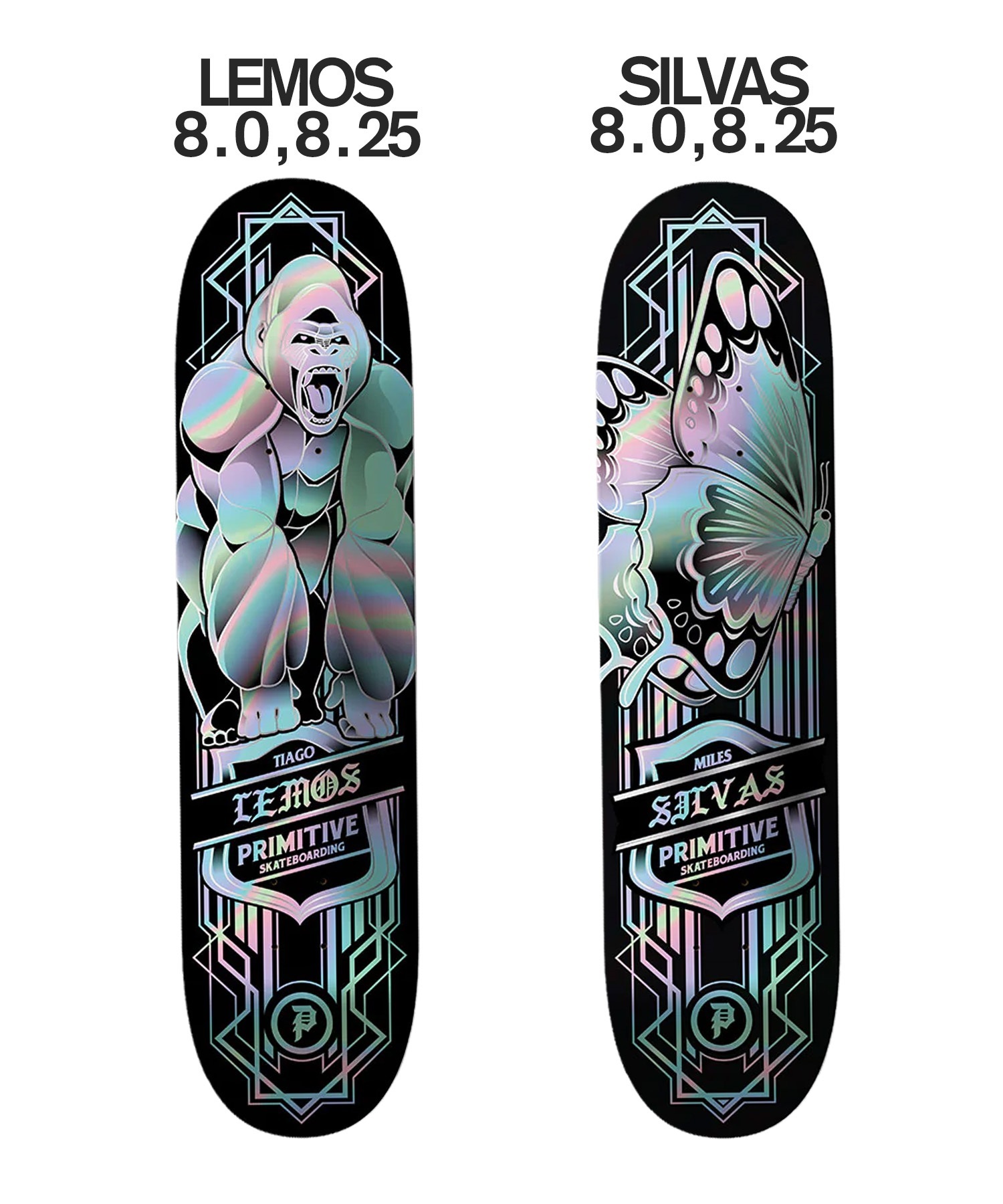 スケボーのデッキ　14本 PRIMITIVE プリミティブ SPECTRA FOIL PRO スケートボード デッキ 7.75