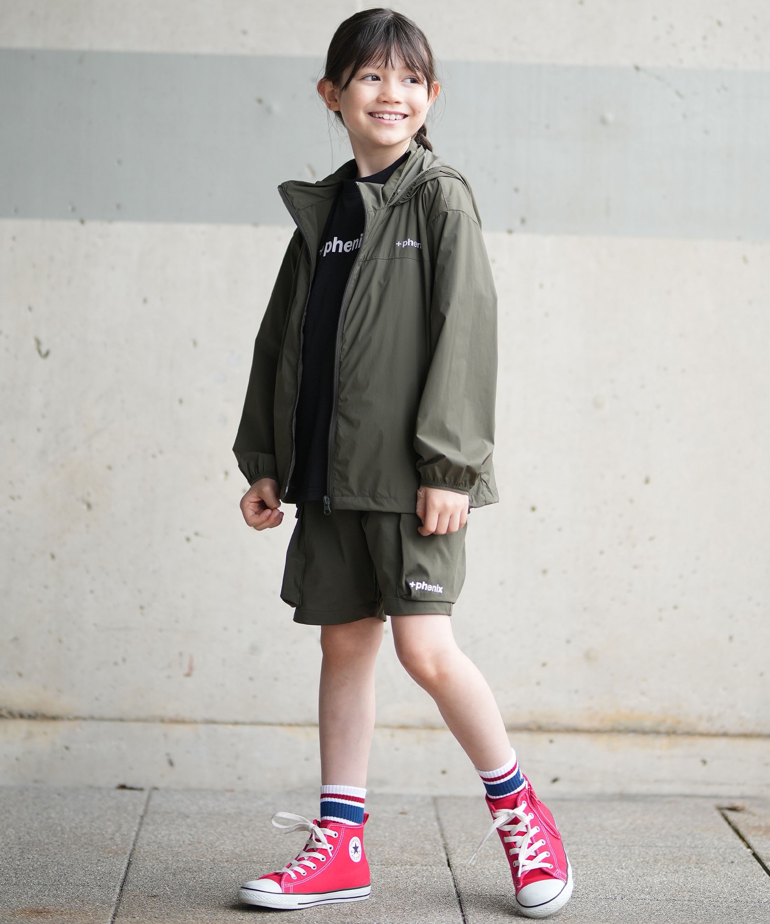 PHENIX フェニックス ジャケット キッズ ジュニア 子供 ワンポイント