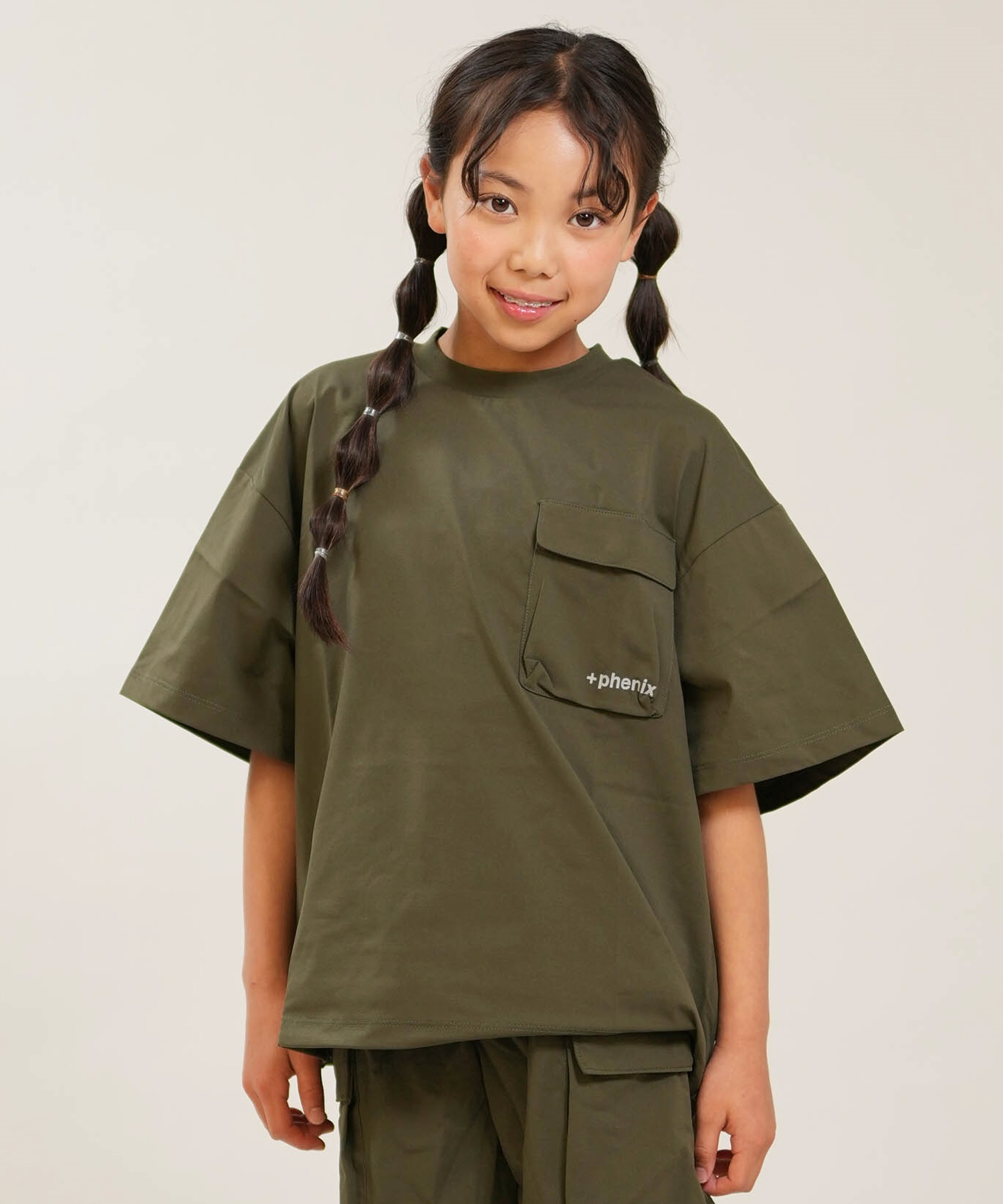 PHENIX フェニックス 半袖 Tシャツ キッズ 子供 UVカット ドライ天竺