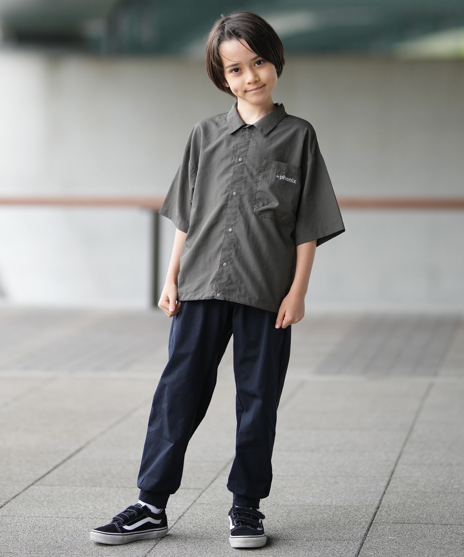 PHENIX フェニックス ロングパンツ キッズ ジュニア 子供 ワンポイント