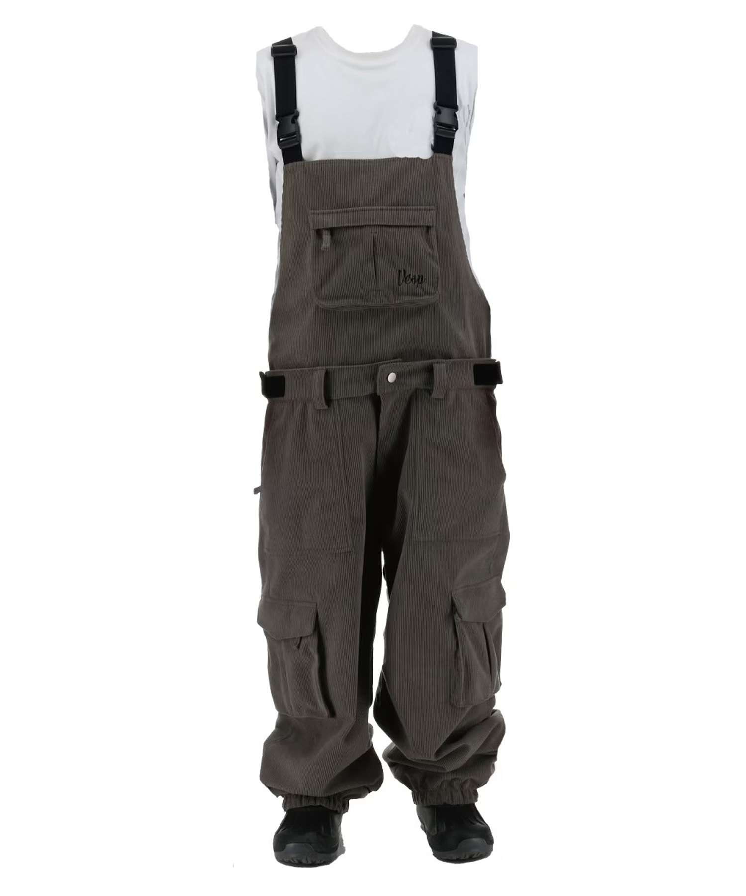 VESP ベスプ コーデュロイワイドジョガービブカーゴパンツ Corduroy