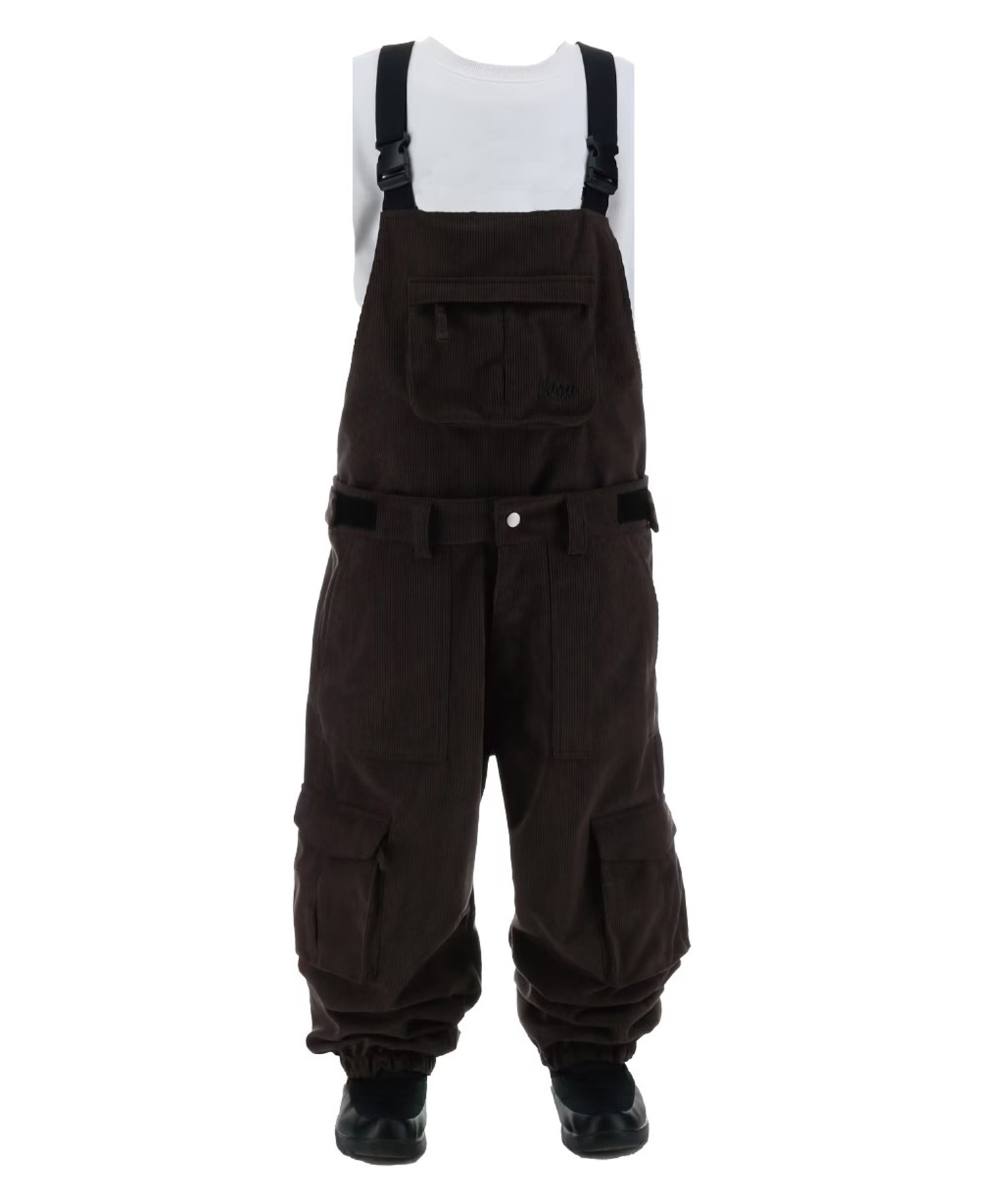 VESP ベスプ コーデュロイワイドジョガービブカーゴパンツ Corduroy