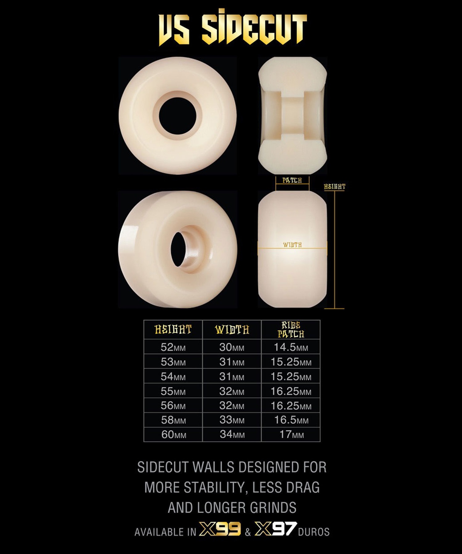 BONES ボーンズ スケートボード ウィール 2026 X-FORMULA V5 97A 52mm