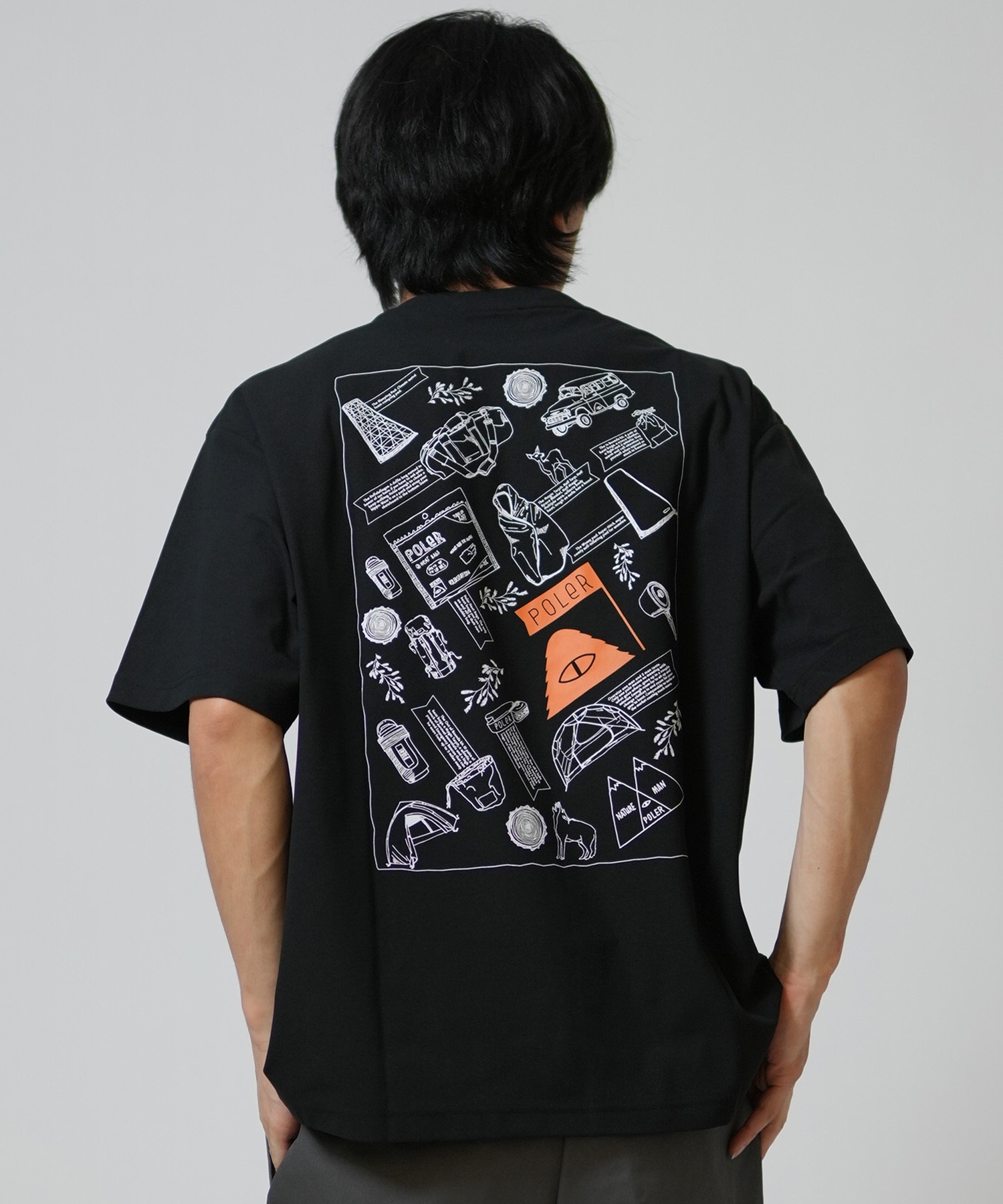 POLER ポーラー 半袖 Tシャツ メンズ UVカット 吸水速乾 耐塩素 SURF
