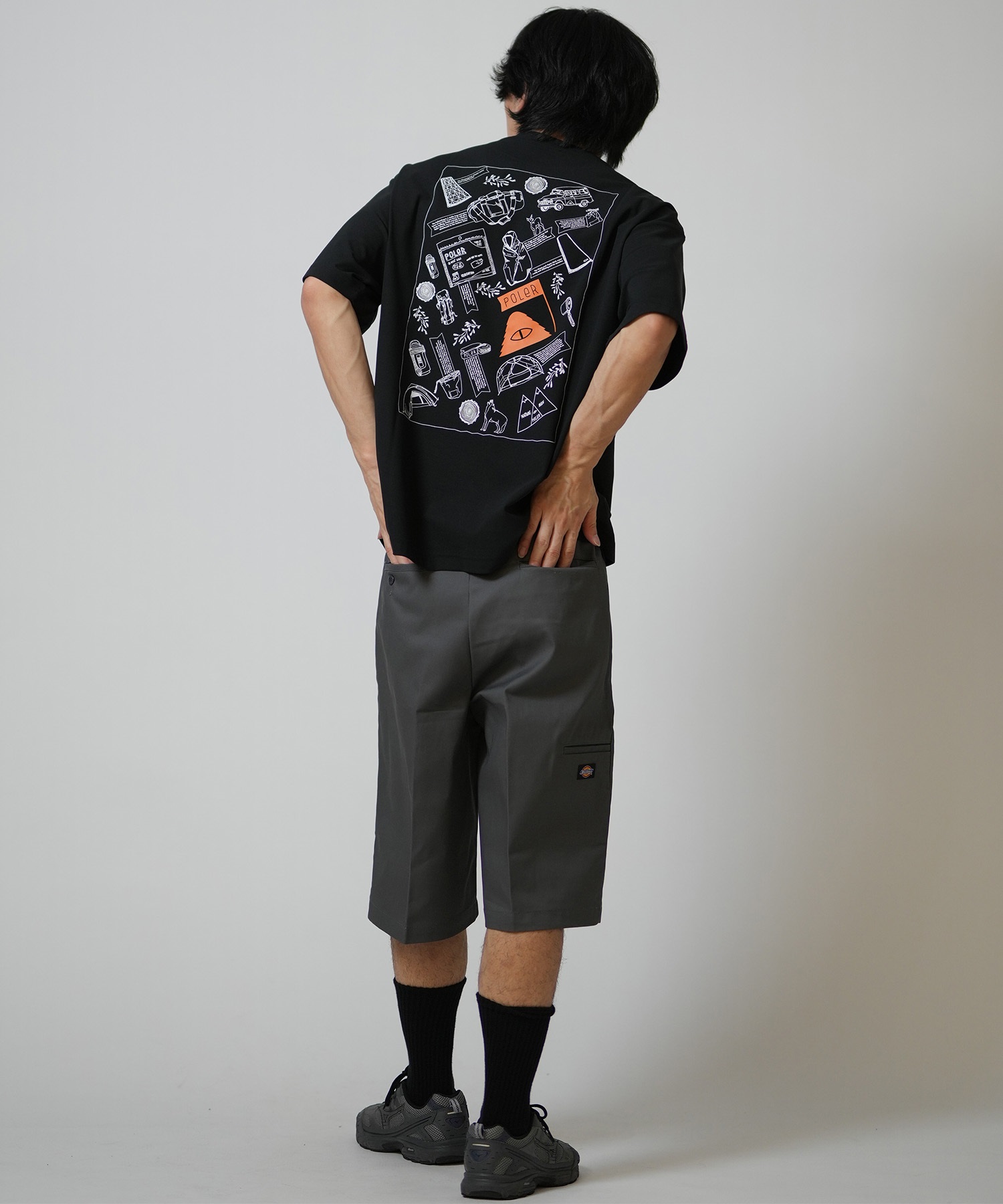 POLER ポーラー 半袖 Tシャツ メンズ UVカット 吸水速乾 耐塩素 SURF