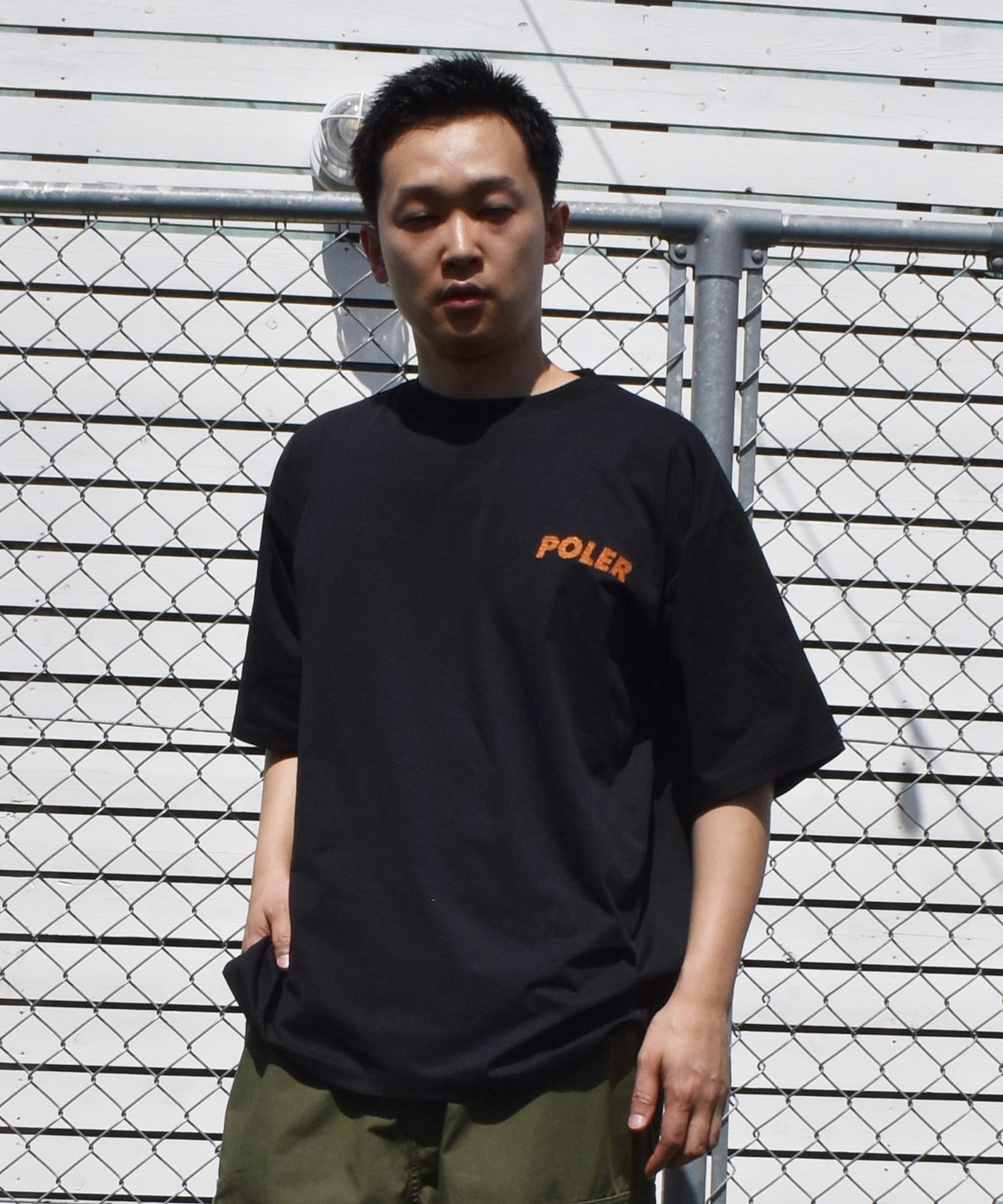 POLER ポーラー 半袖 Tシャツ メンズ 水陸両用 RND EMB DRY SURF TEE