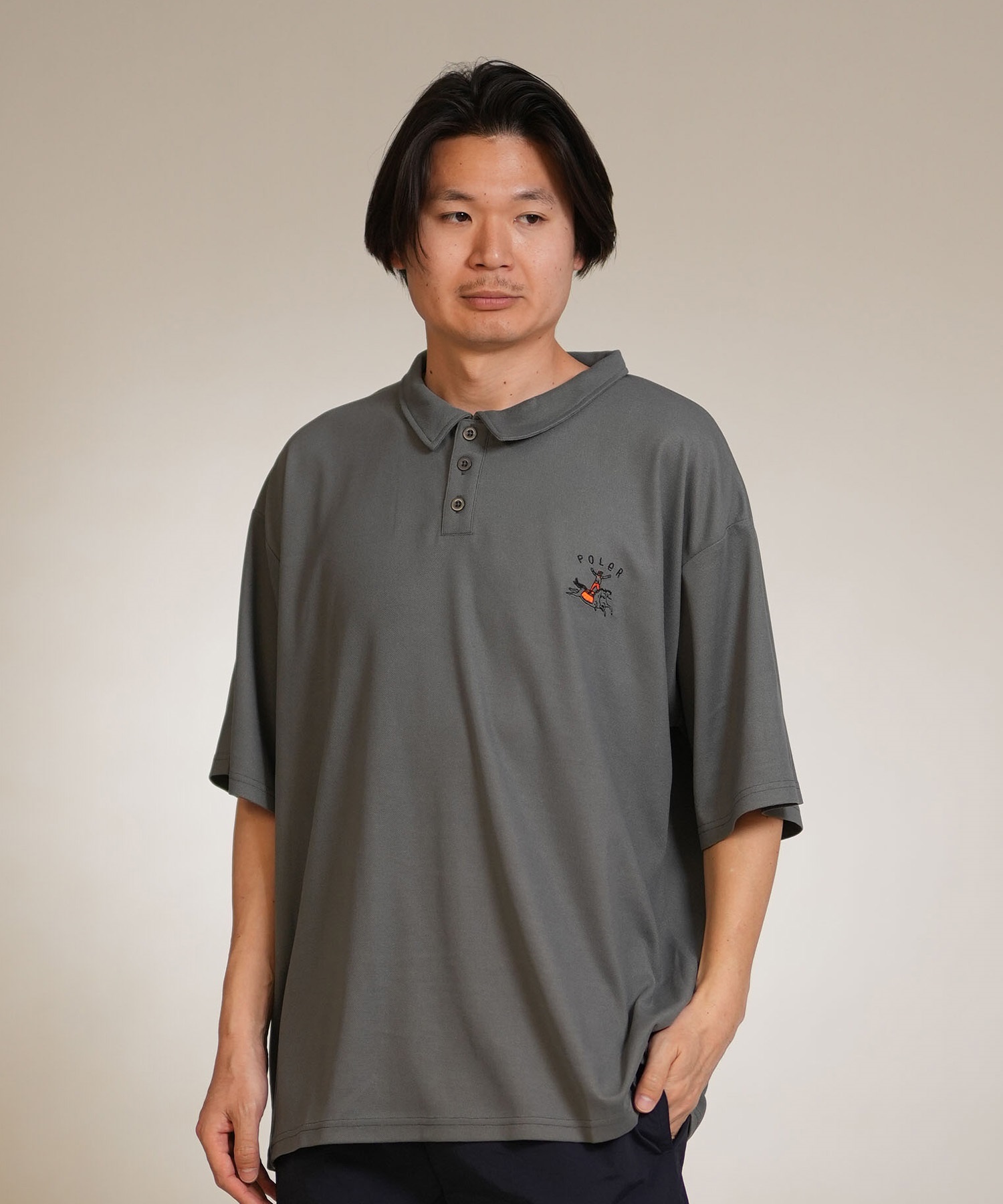 POLER ポーラー ポロシャツ メンズ 吸水速乾 HORSE RLX FIT D POLO