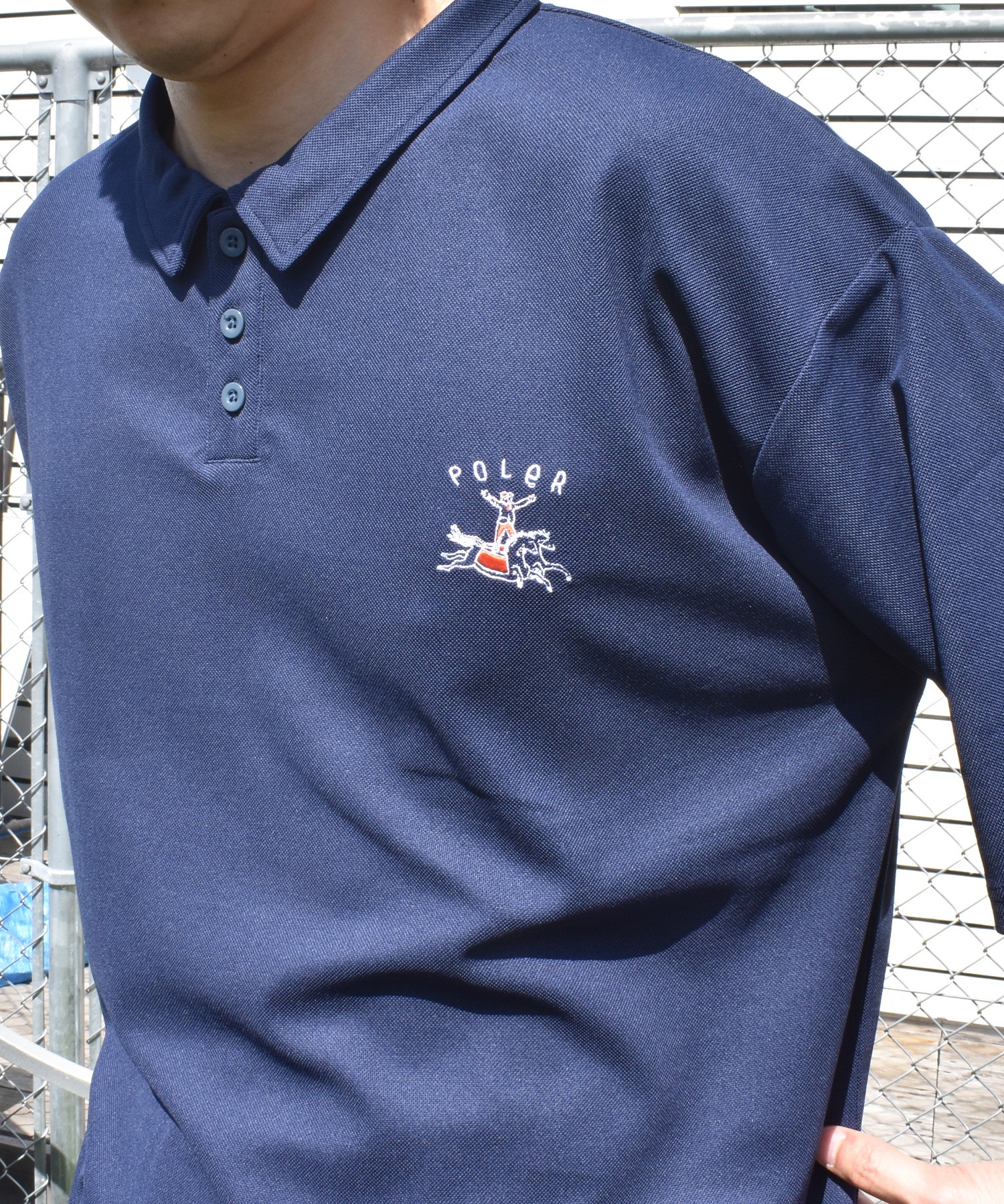 POLER ポーラー ポロシャツ メンズ 吸水速乾 HORSE RLX FIT D POLO