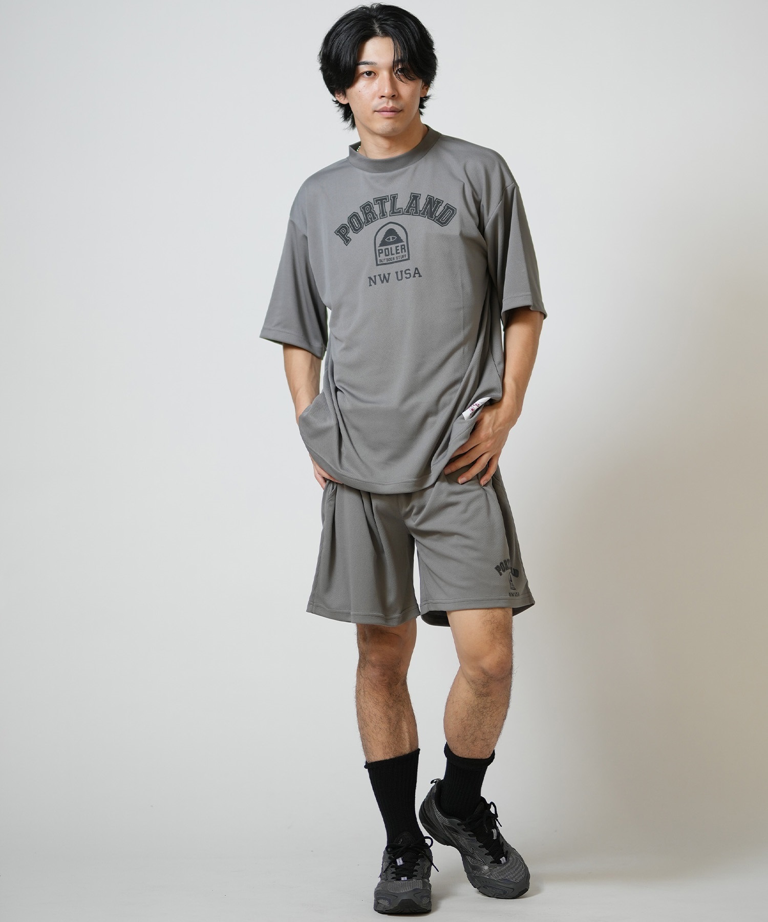 POLER ポーラー ハーフパンツ ショートパンツ メンズ 水陸両用 QUICK