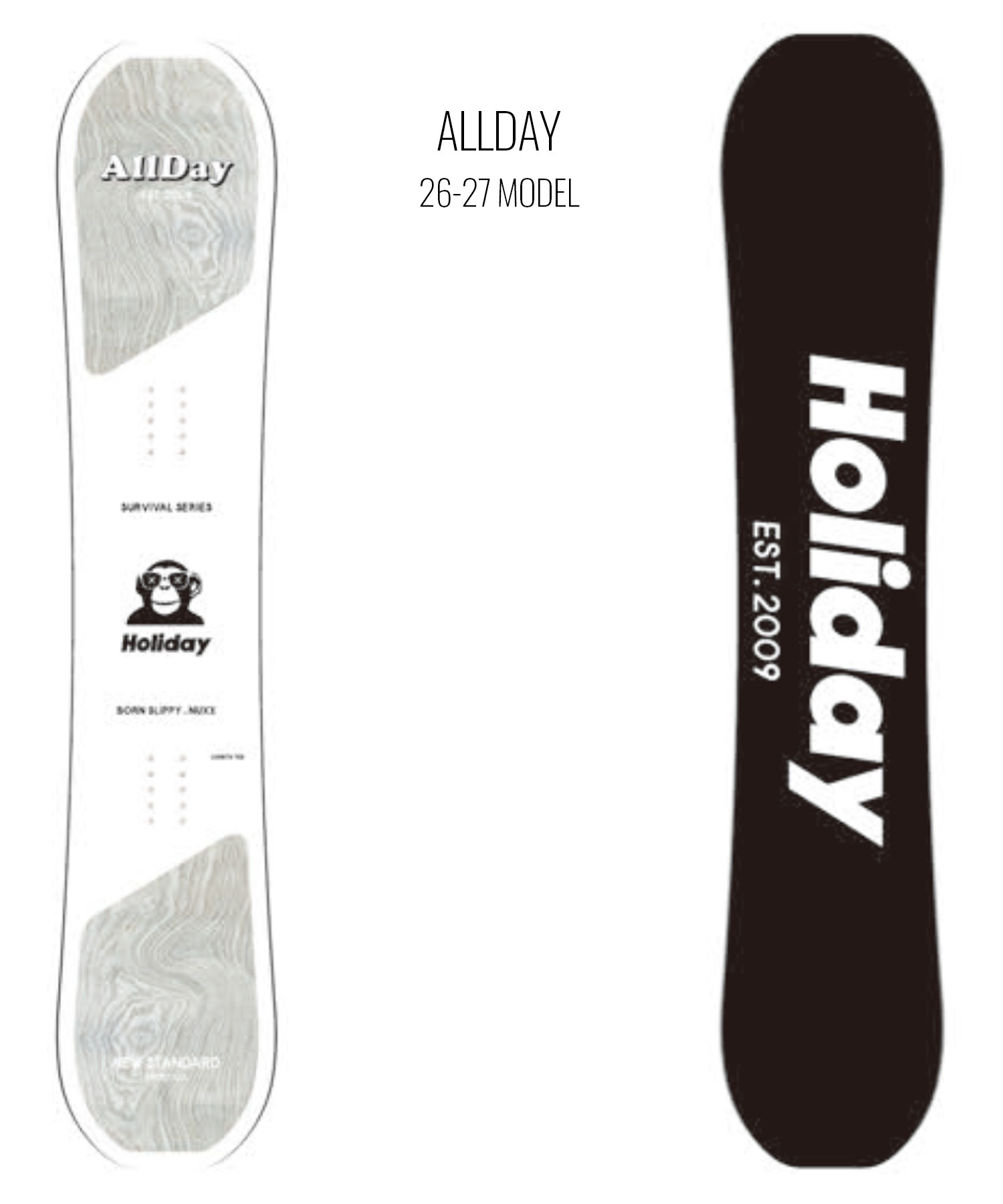 HOLIDAY ホリデー オールデイ ALLDAY スノーボード 板 フリー