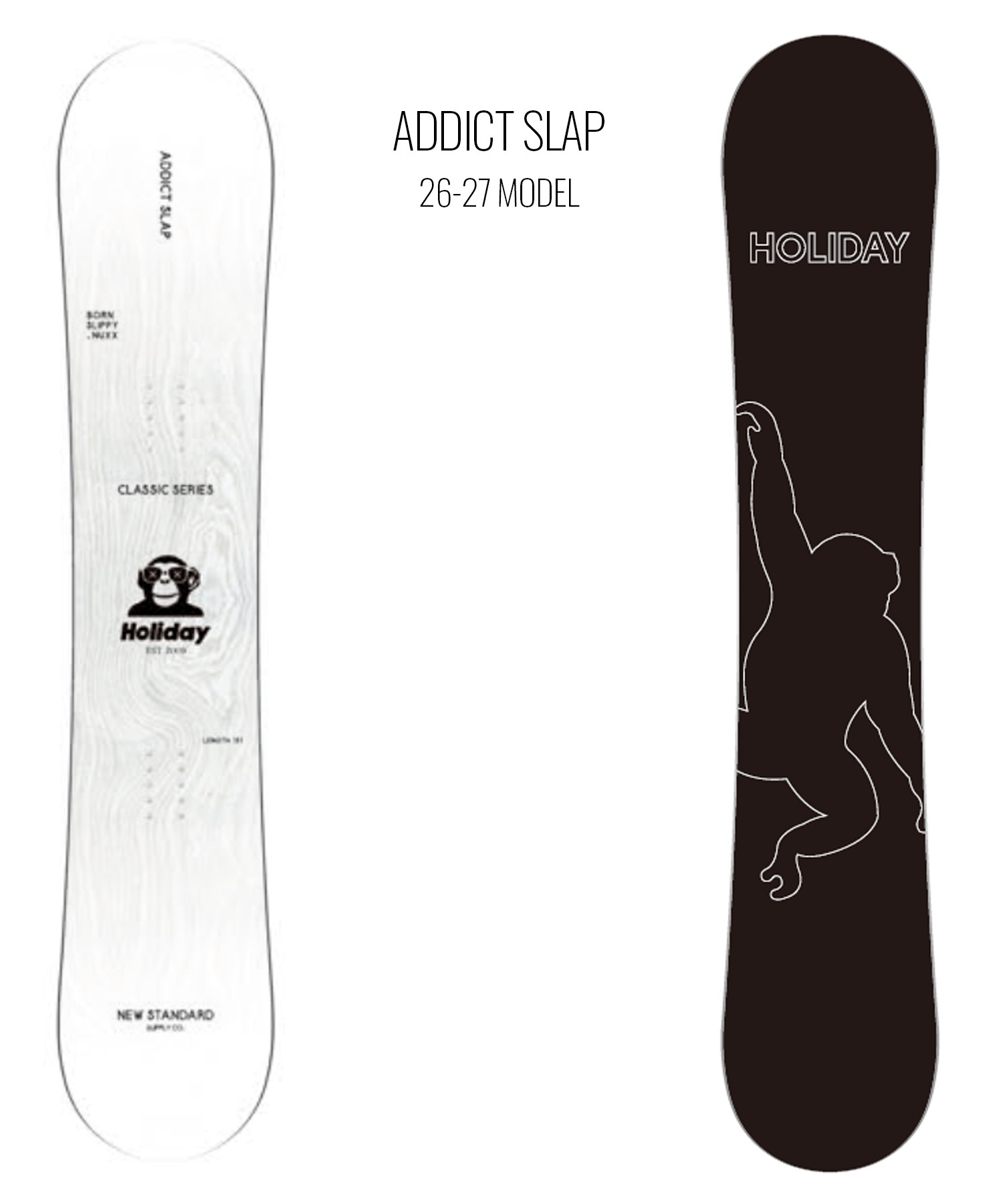 HOLIDAY ホリデー アディクトスラップ ADDICT SLAP スノーボード 板 W
