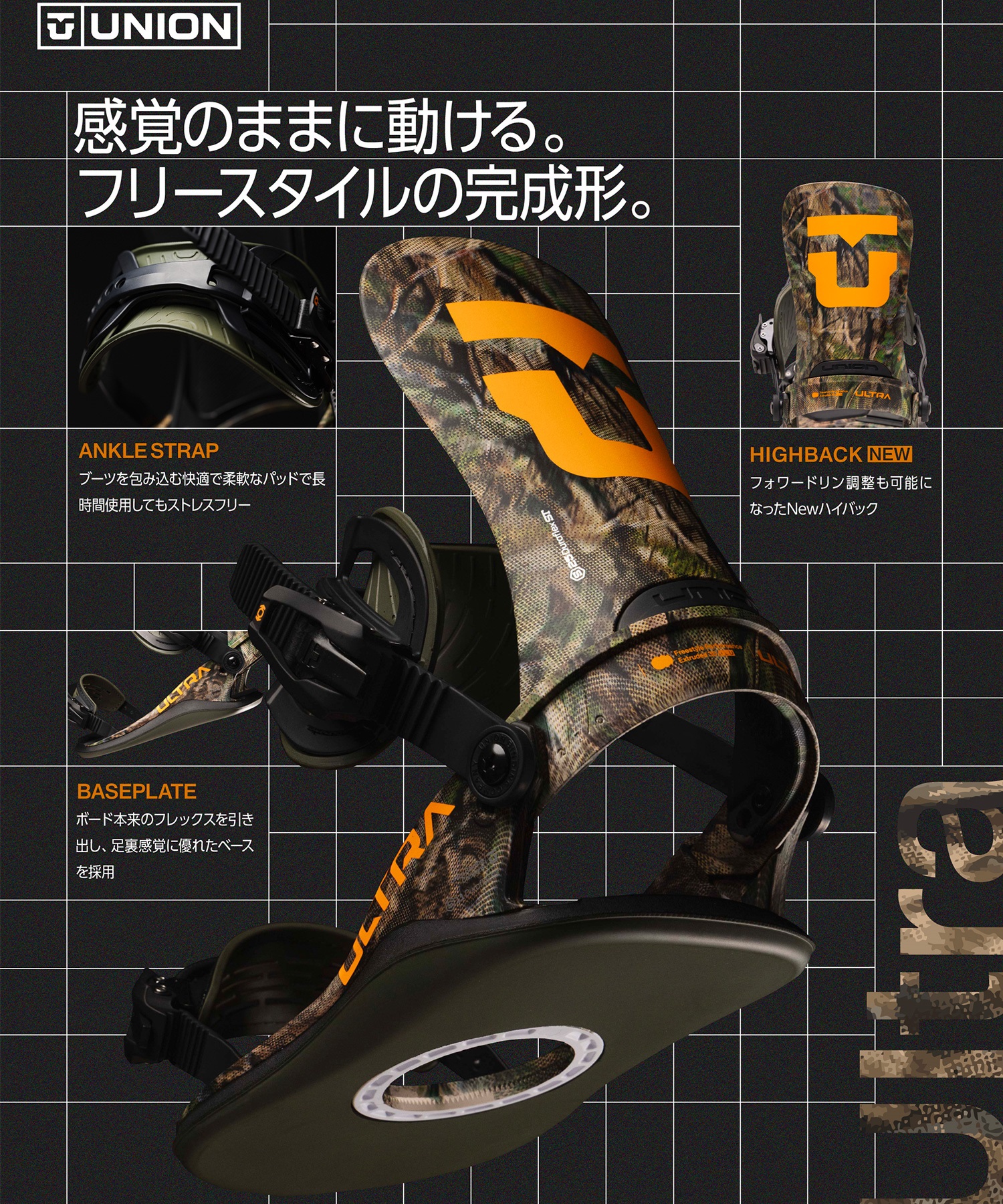 UNION ユニオン ウルトラ ULTRA [MEN] スノーボード バインディング